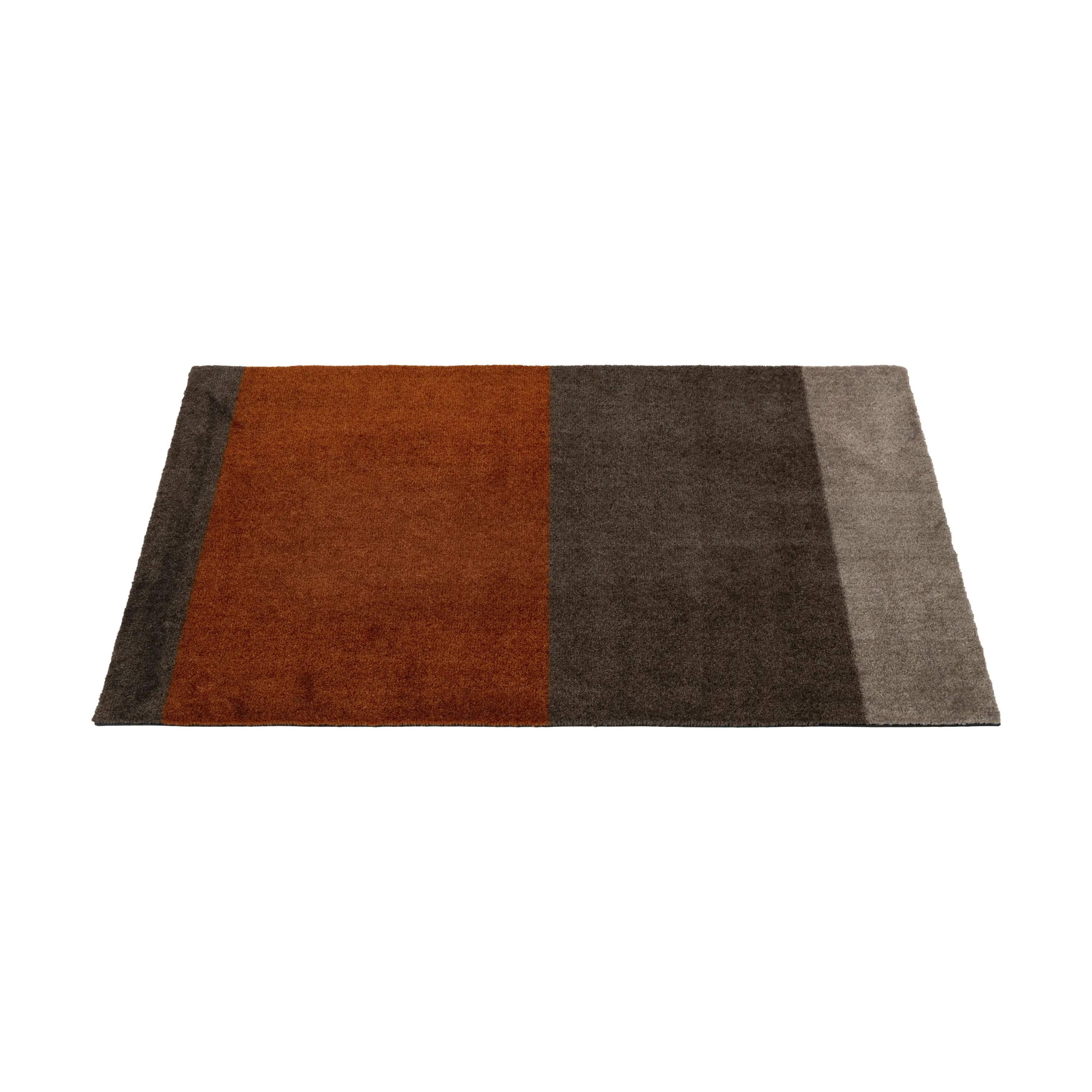 Tica Copenhagen Dørmåtter Stripes Horisontal Gulvmåtte i Sand/brun/terracotta, B60 x L90 cm, 9
