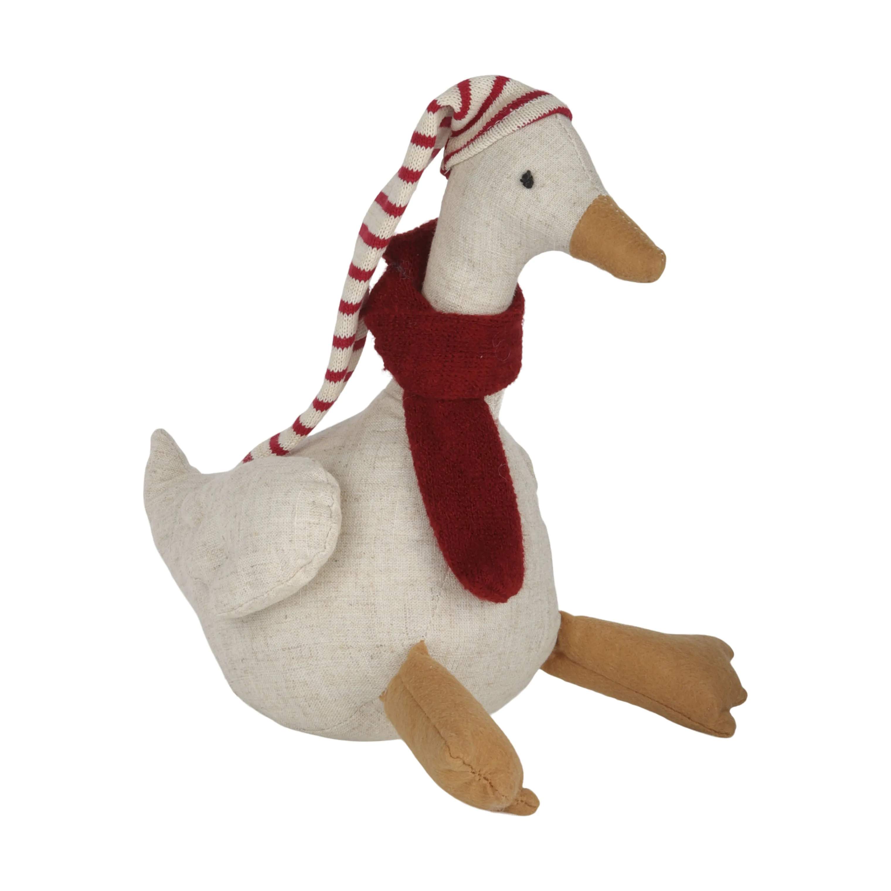 Juleand, beige/rød, large