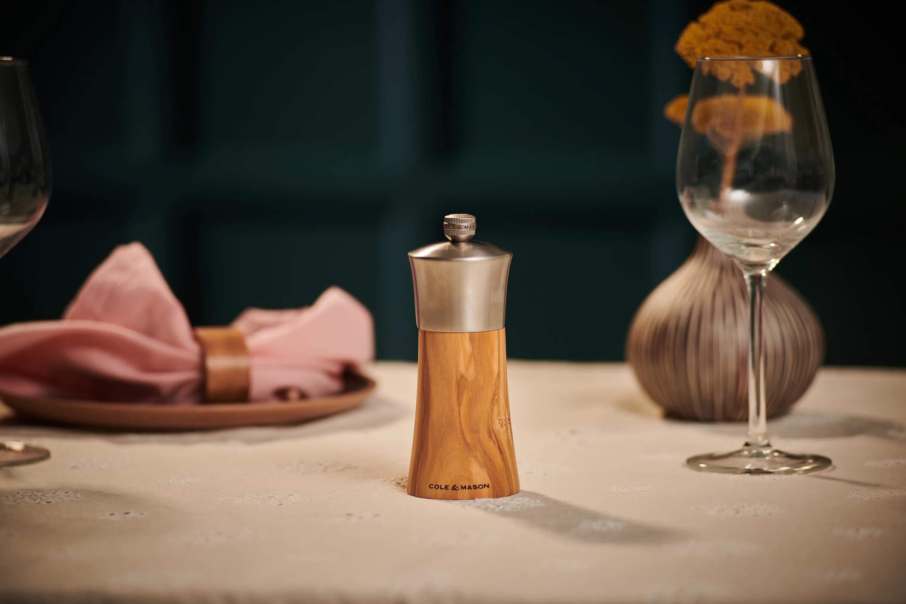 Cole&Mason Saltkværne Bromley Saltkværn i Olive Wood, 3