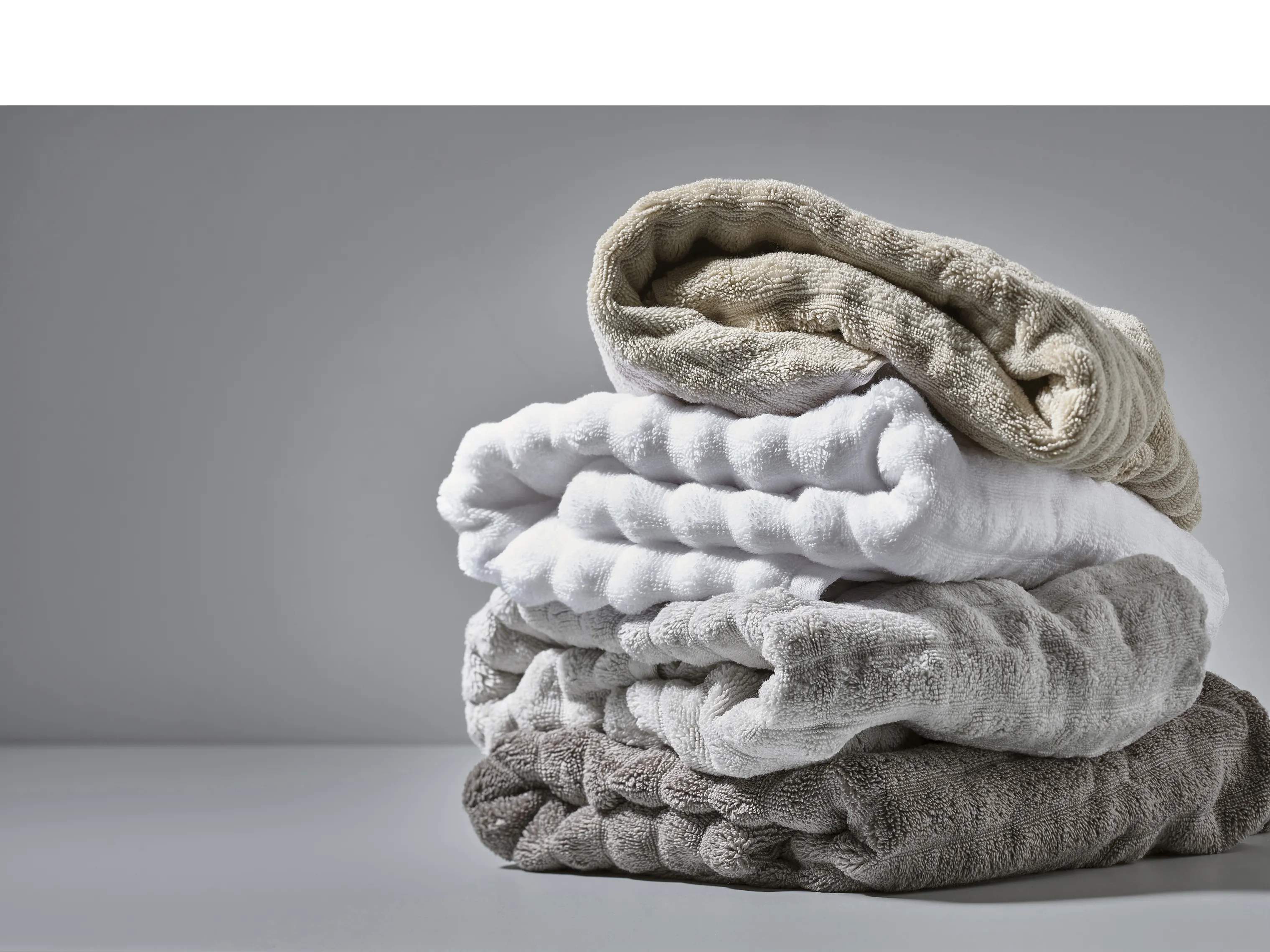 Zone Håndklæder Inu Håndklæde i Soft Grey, B70 x L140 cm, 2