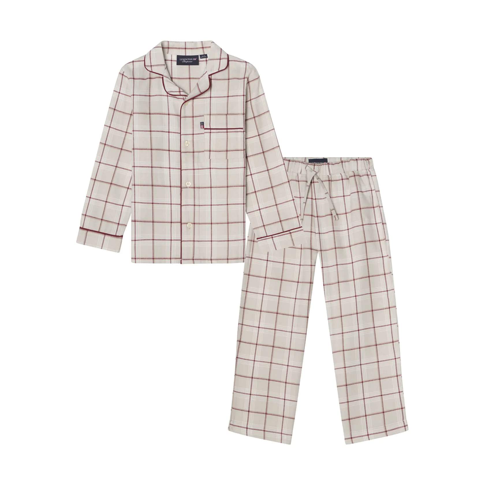 Lexington Pyjamas Holiday Collection 2025 Pyjamassæt - 2 dele i Grå, 4-6 år, 1