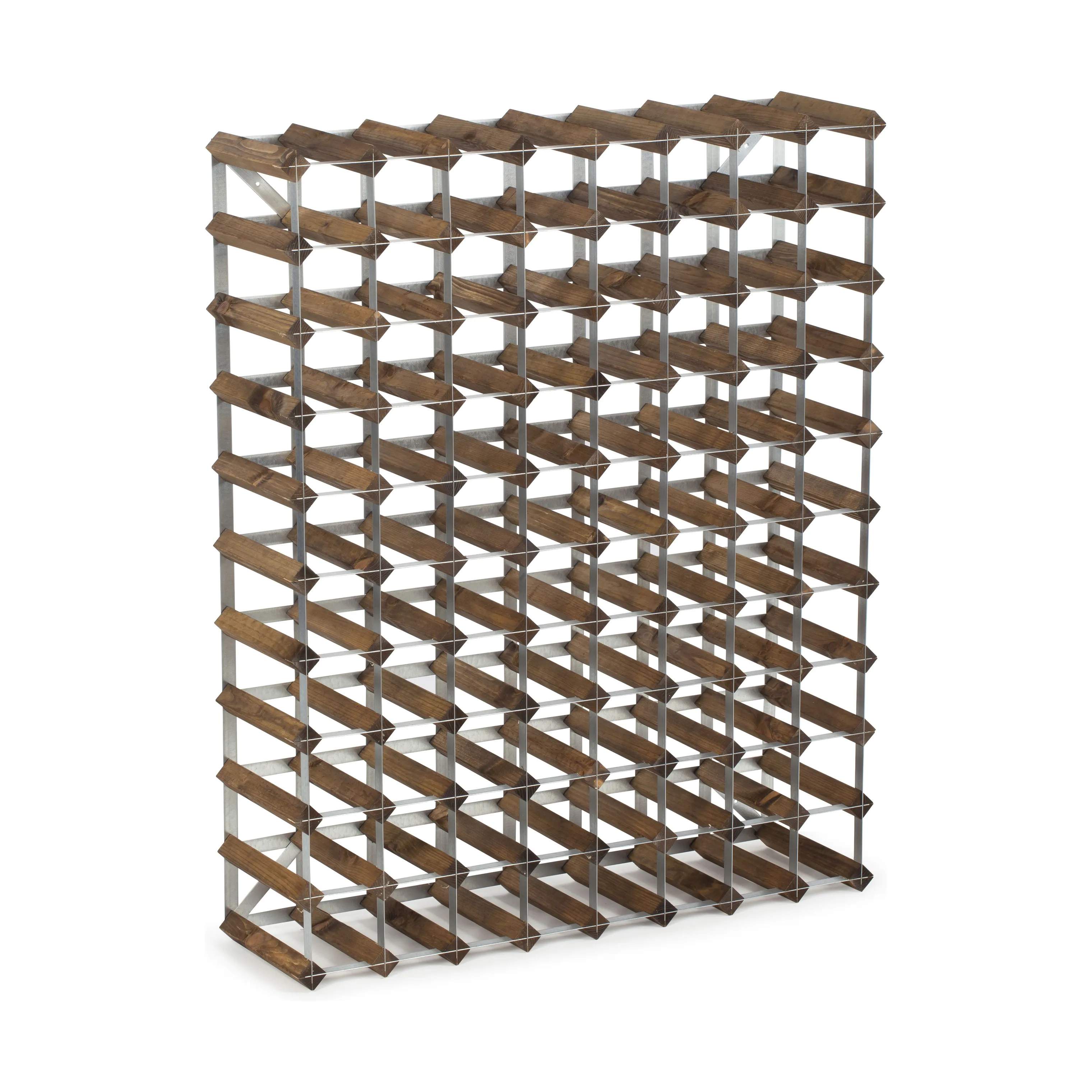 Traditional Wine Racks Vinreoler Vinreol i Mørk eg, 90 flasker, 1