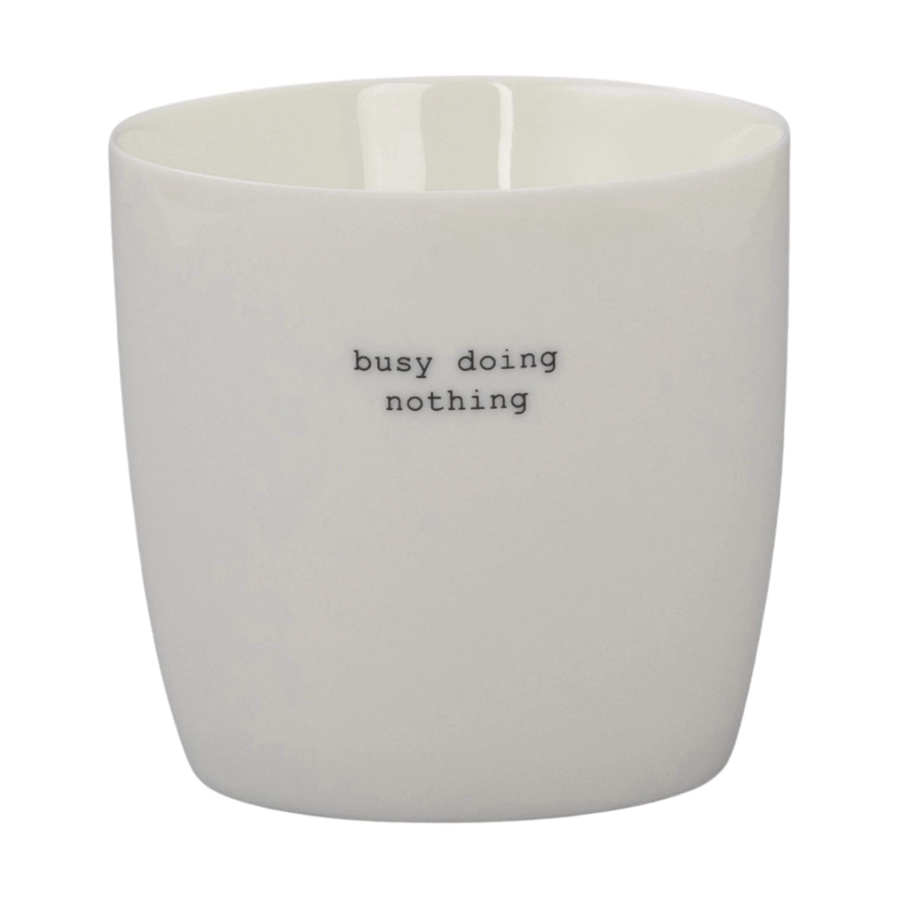Krus - Busy Doing Nothing, hvid, large