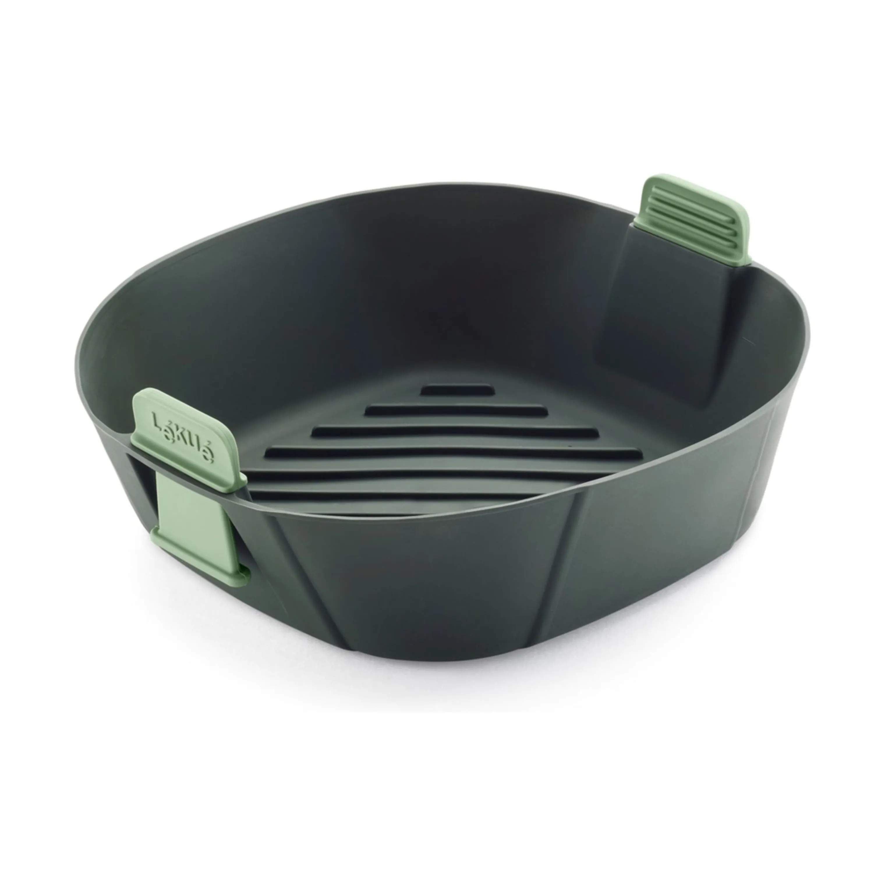 Silikonekurv til Airfryer, grå, large