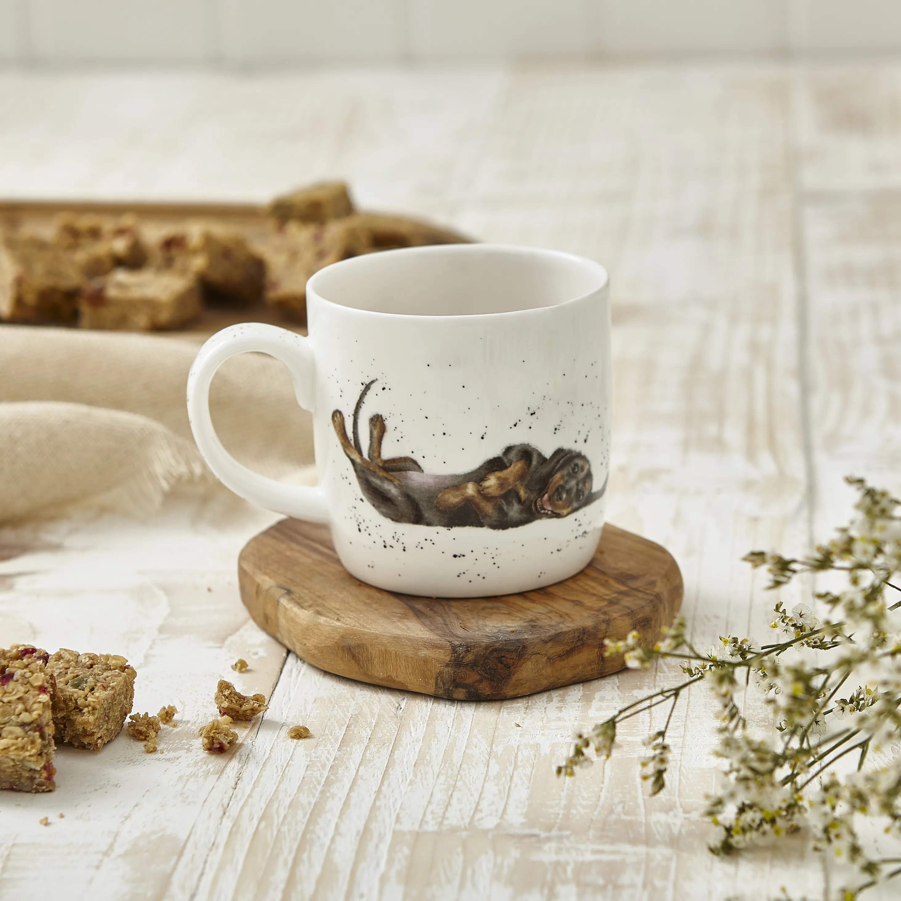 Royal Worcester Krus og kopper med hank Wrendale Krus - Friday feeling i Gravhund, 3