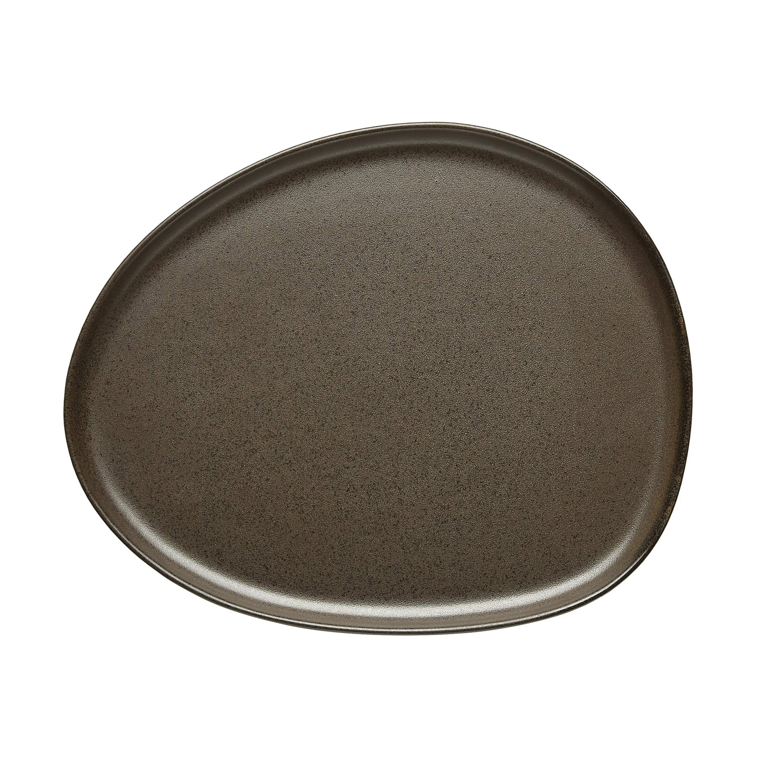 RAW Organic Frokosttallerken, metallic brown, large