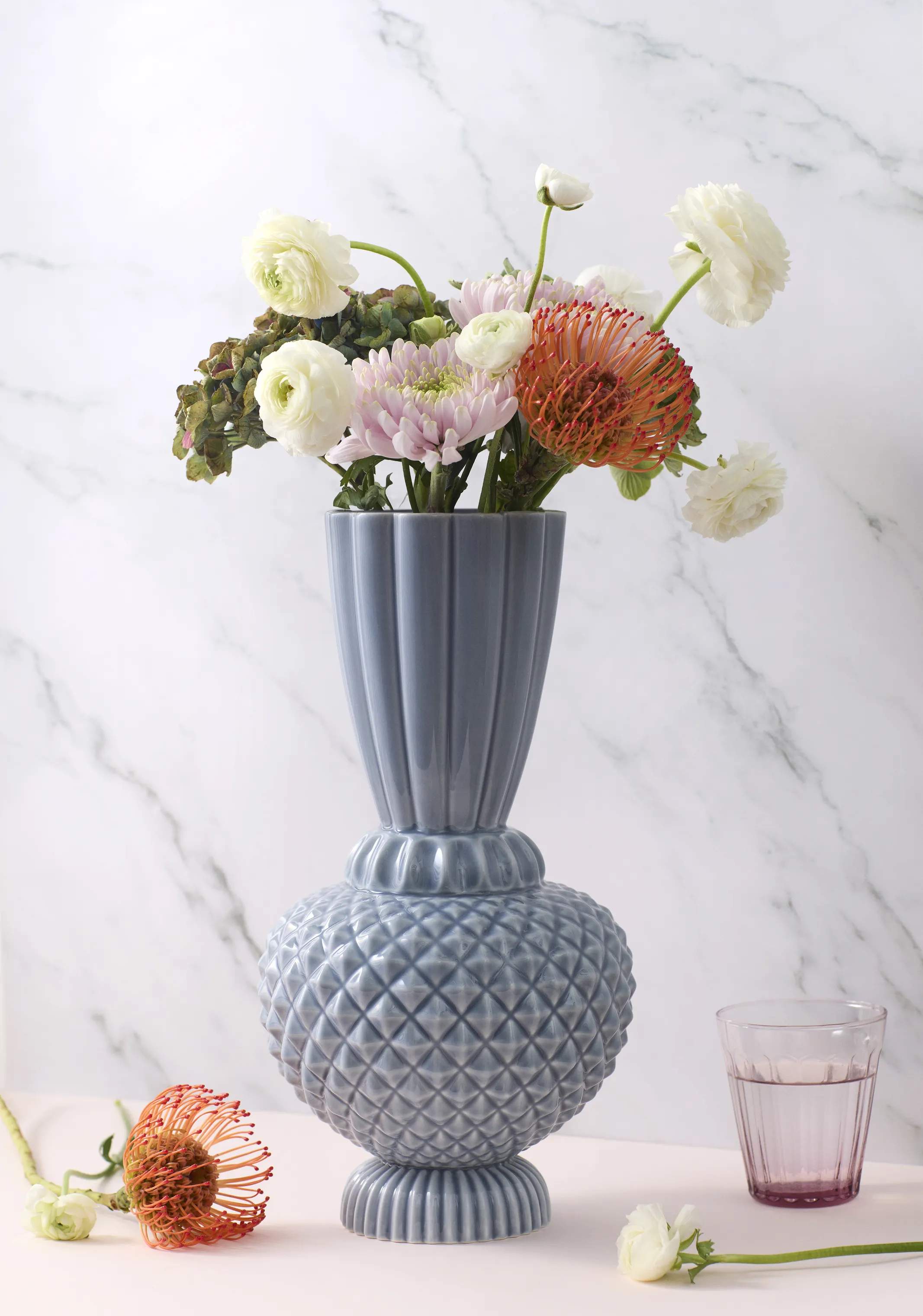 Dottir Vaser Samsurium Jumbobell Vase i Blue/Grey, 2