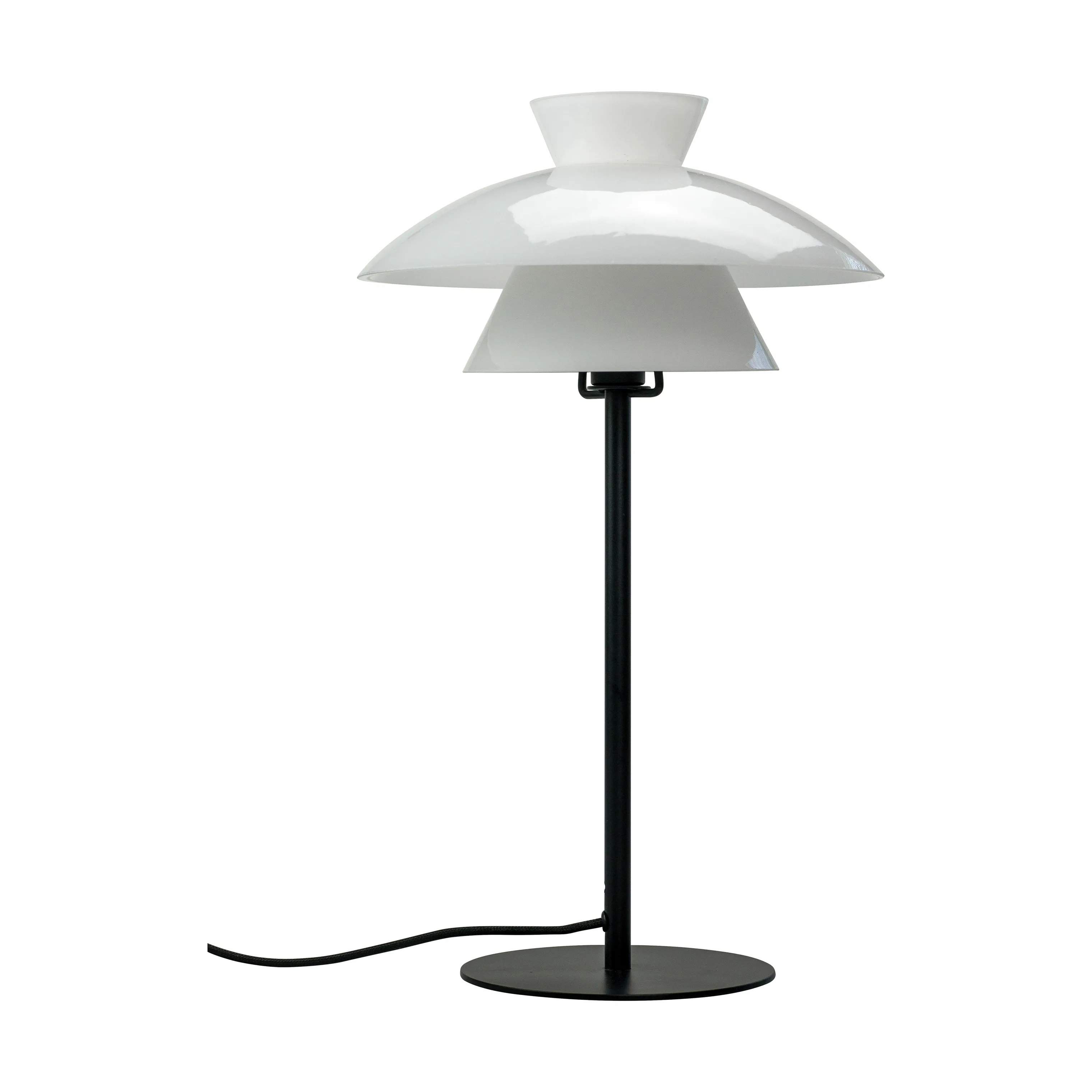 Valby Bordlampe, opal/sort, large