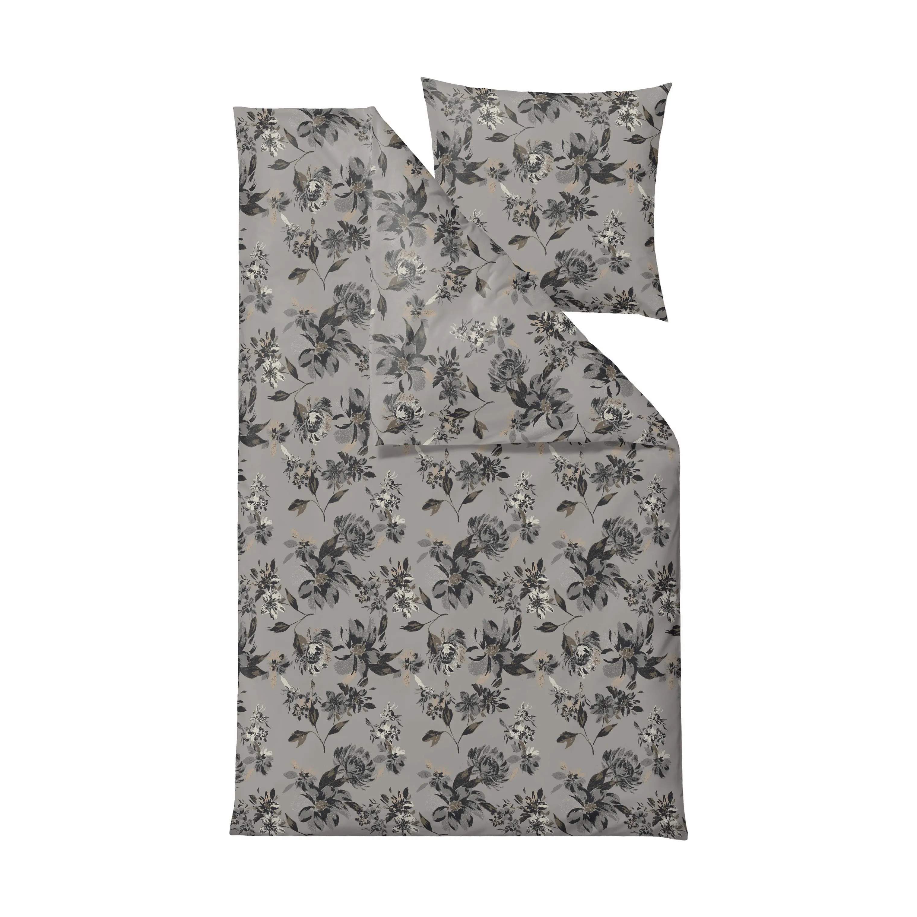 Södahl Sengetøj Organic History Bloom Sengetøj i Grey, B140 x L220 cm, 1