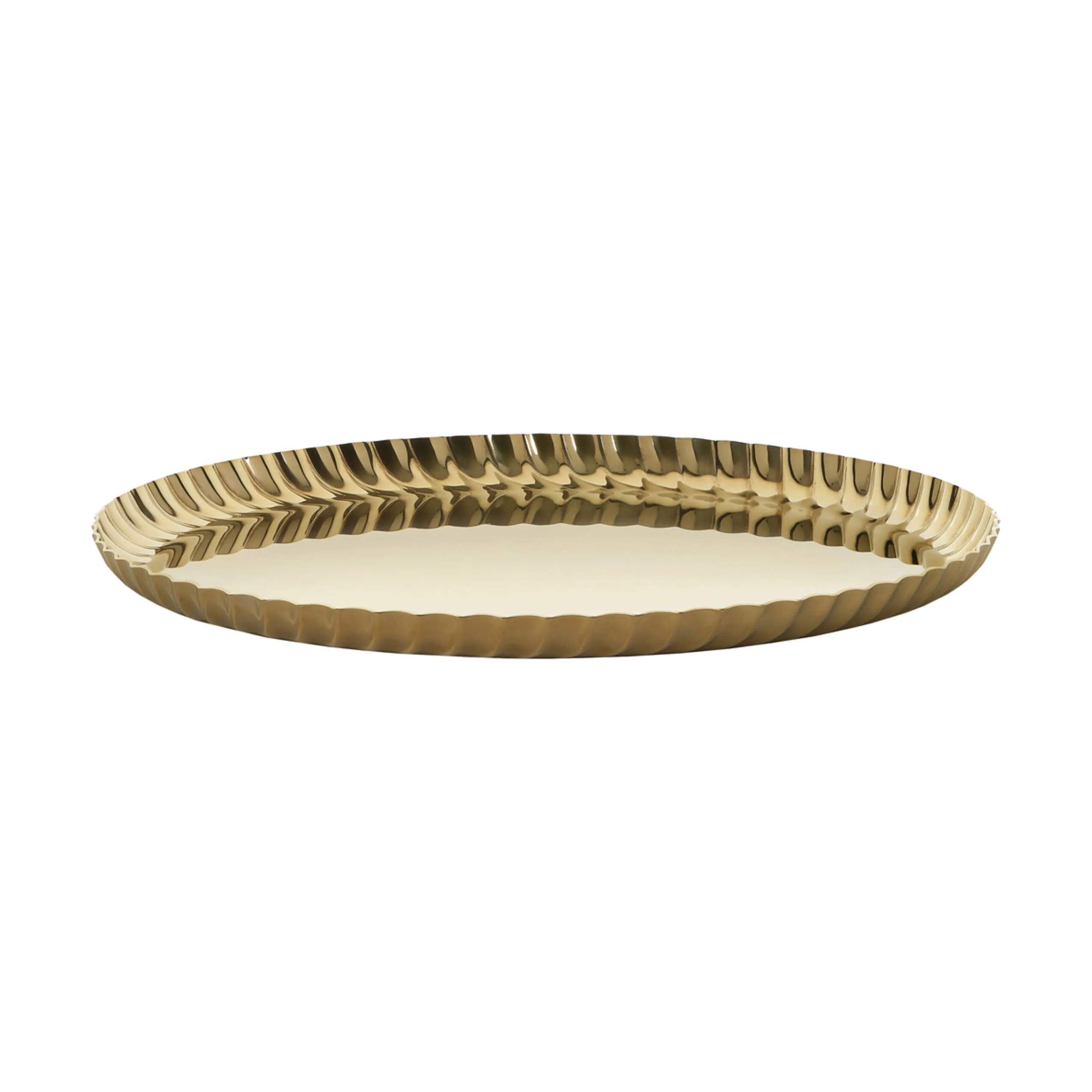 Alessi Bakker Pleats Bakke i guldfarvet, 23 cm, 1