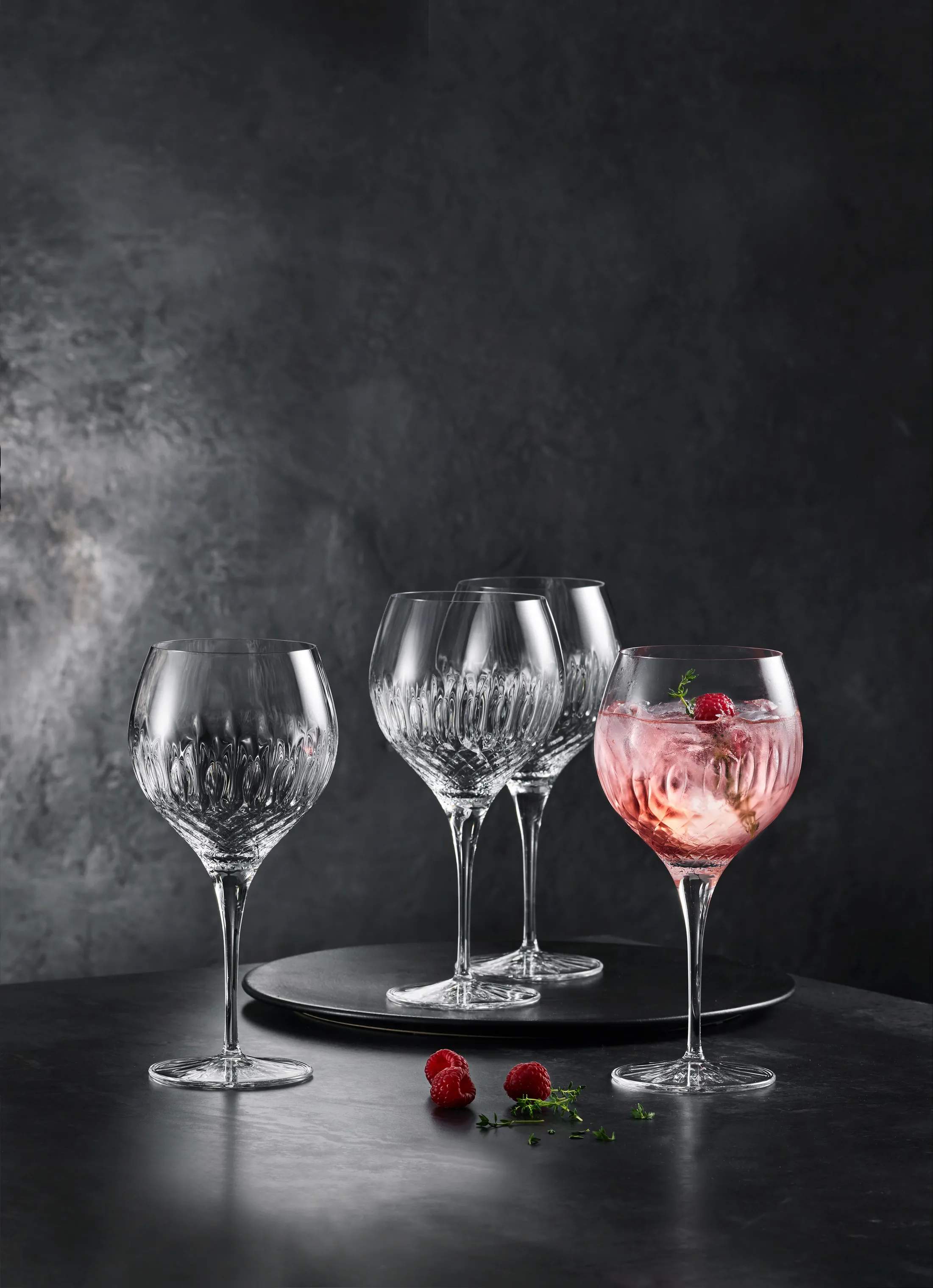 Luigi Bormioli Ginglas Diamante Spansk Gin og Tonic Glas - 4 stk. i klar, 65 cl, 2