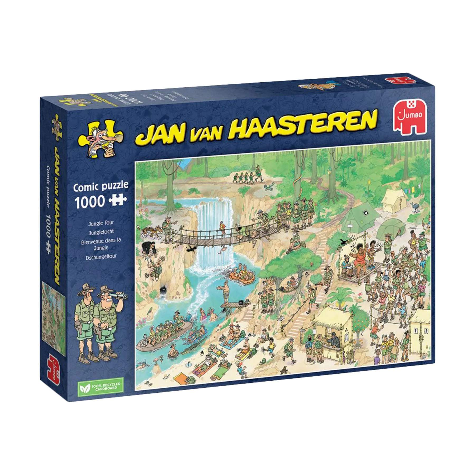 Spilbræt Puslespil Jan Van Haasteren Puzzle Jan van Haasteren Puslespil - Jungle Tour i Jungle Tour, 1