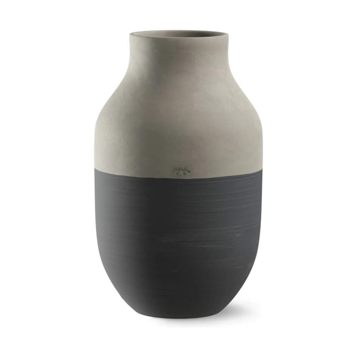 Omaggio Circulare Vase, antracitgrå, large