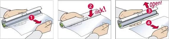 Emsa Øvrigt køkkengrej Click & Cut Foliedispenser i Hvid/Grøn, 2