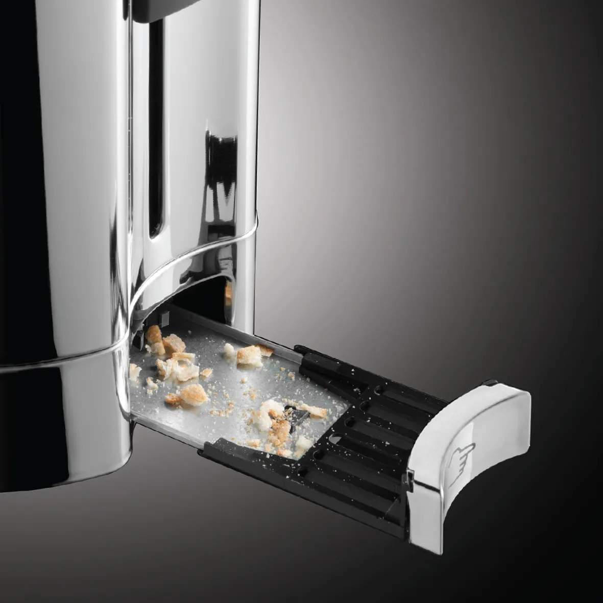 Russell Hobbs Brødristere Elegance Glass Brødrister i Stål/Sort, 3