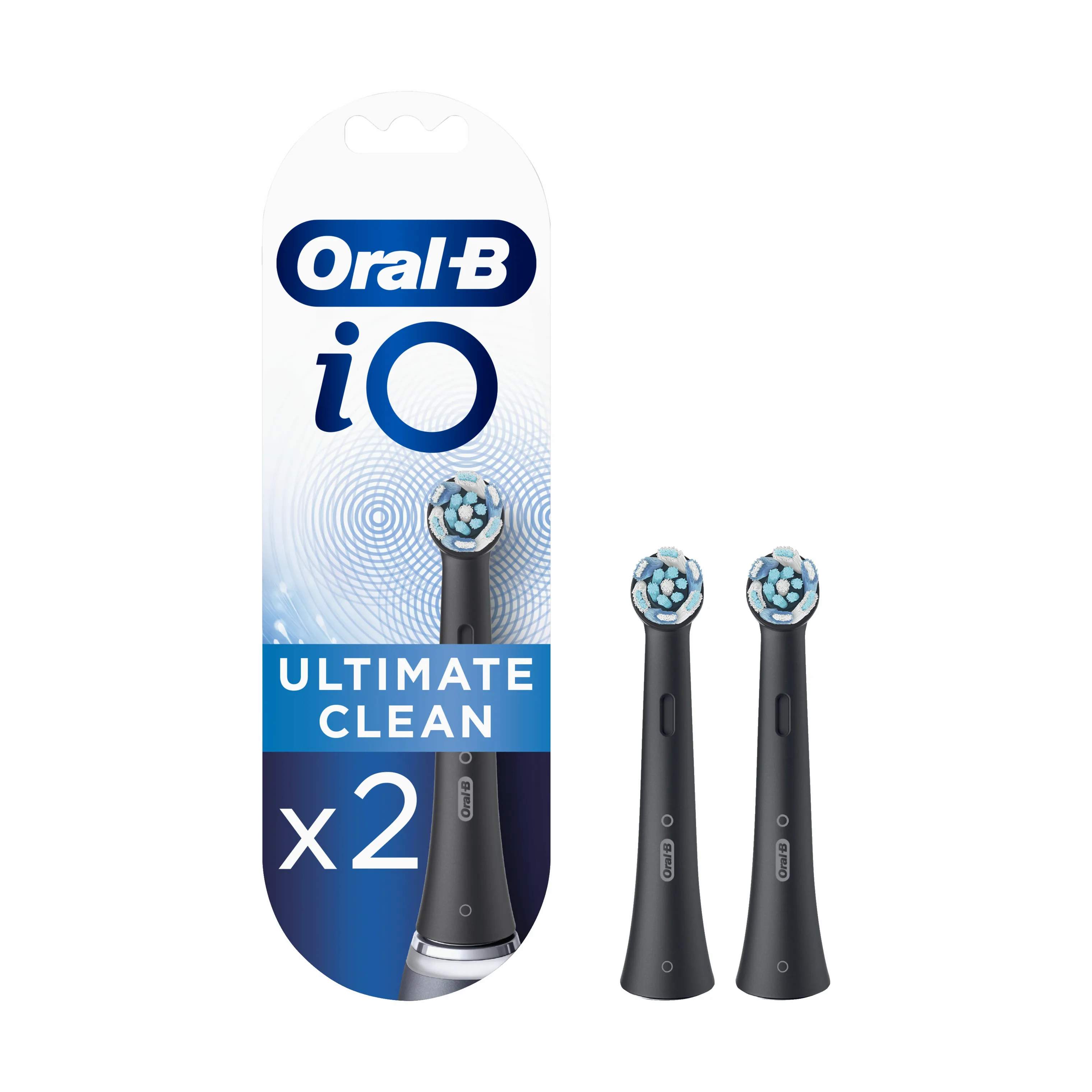 iO Ultimate Clean Black Tandbørstehoved - 2 stk., sort, large
