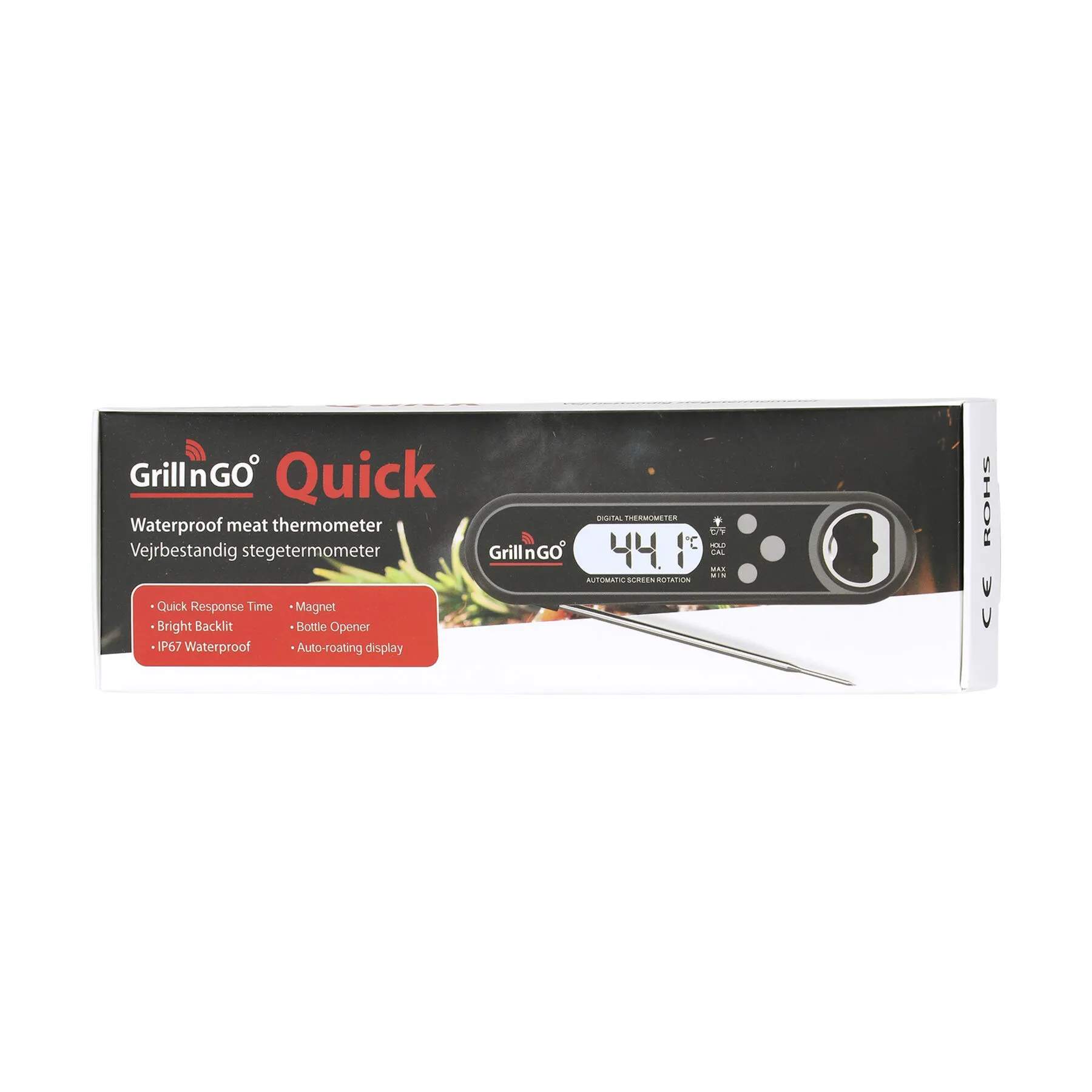 GRILL'N'GO Stegetermometre Quick Stegetermometer i Sort, 1