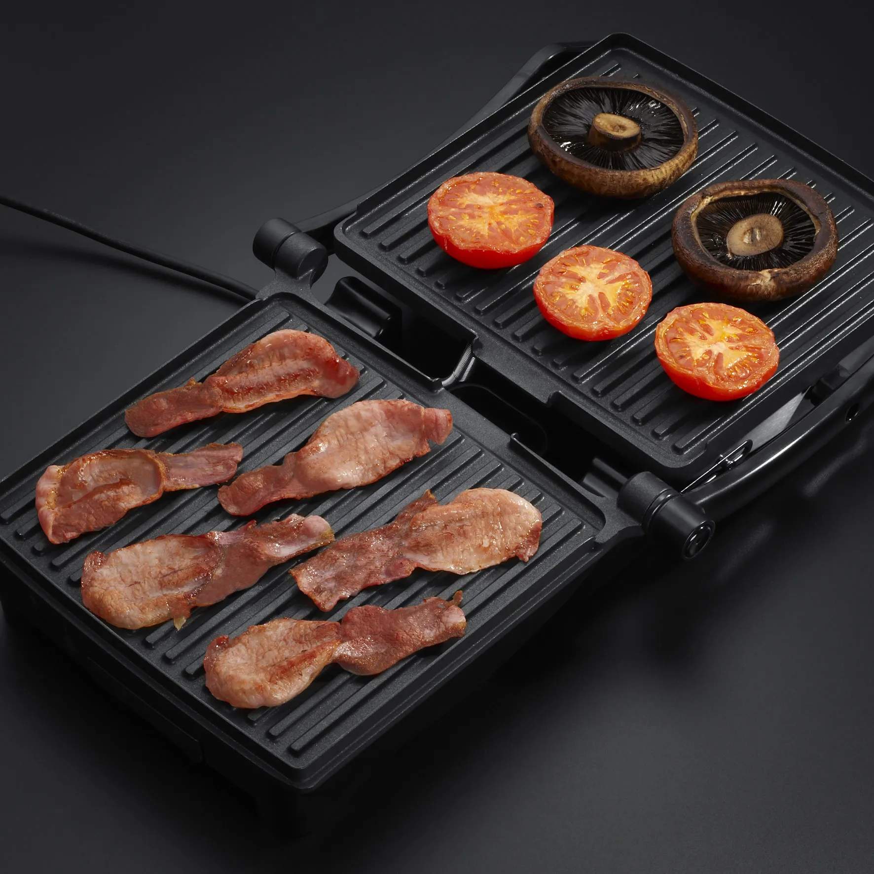 Russell Hobbs Bordgrill CookHome Paninigrill i sølvfarvet, 3
