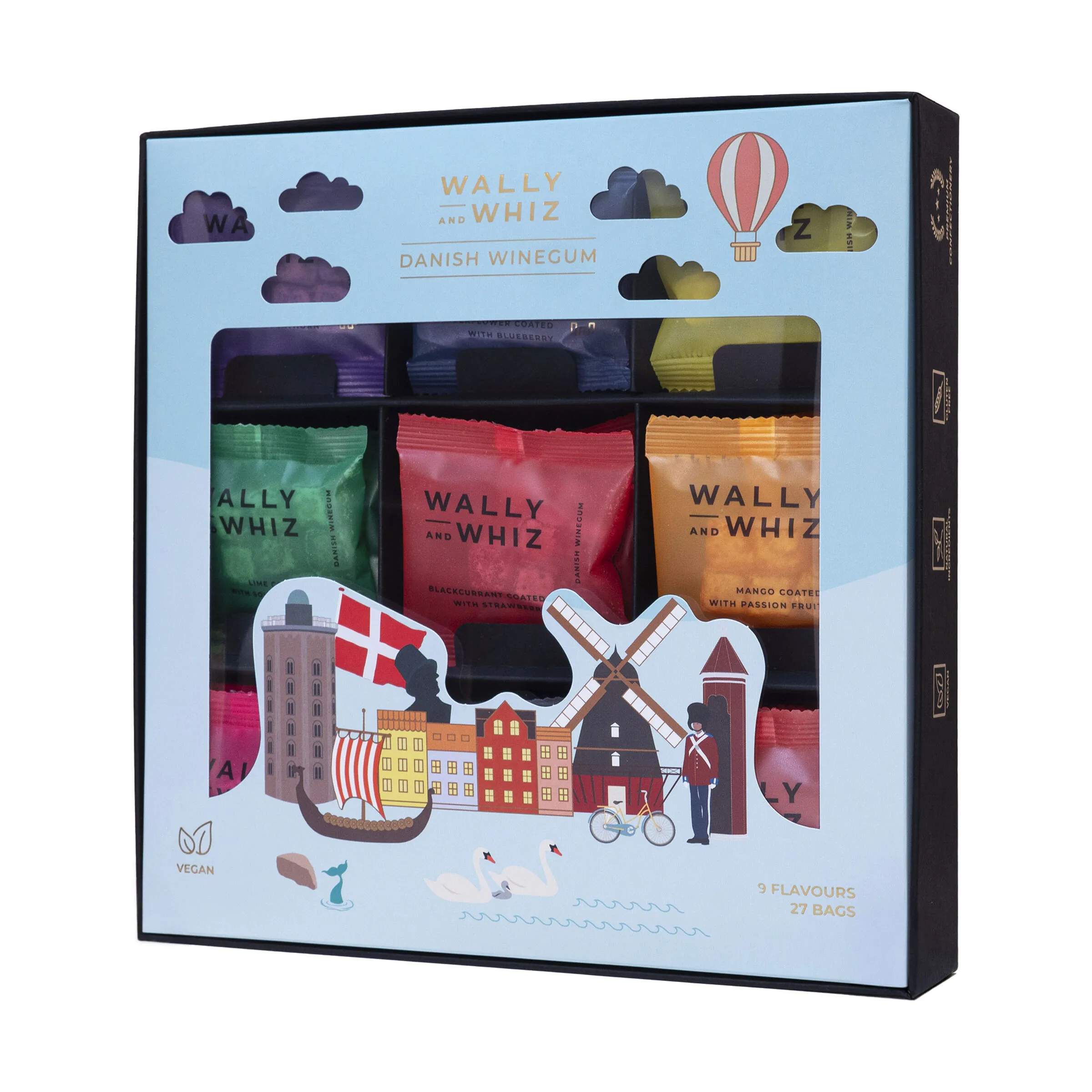 Wally and Whiz Søde sager Vingummi - The Selection Box i Blå, 1