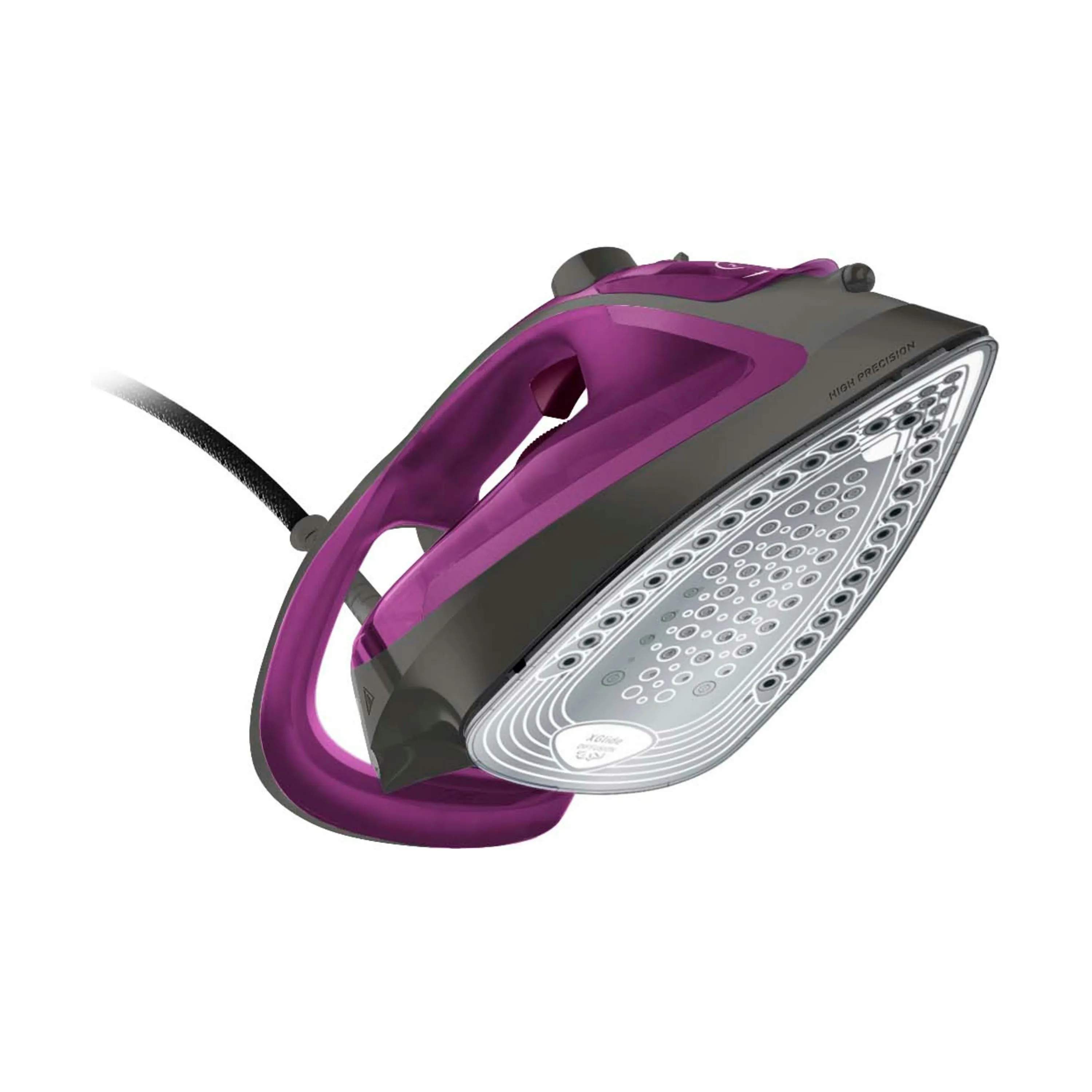 Tefal Strygejern Express Steam+ Dampstrygejern i Lilla/Grå, 18 cm, 4