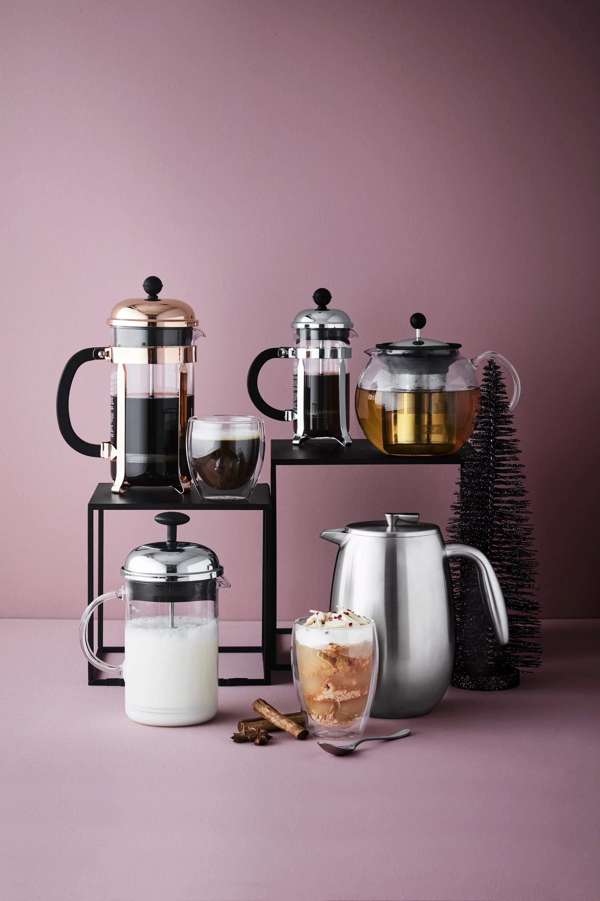Bodum Mælkeskummere Chambord Mælkeskummer i Klar/stål, 0.25 L, 2