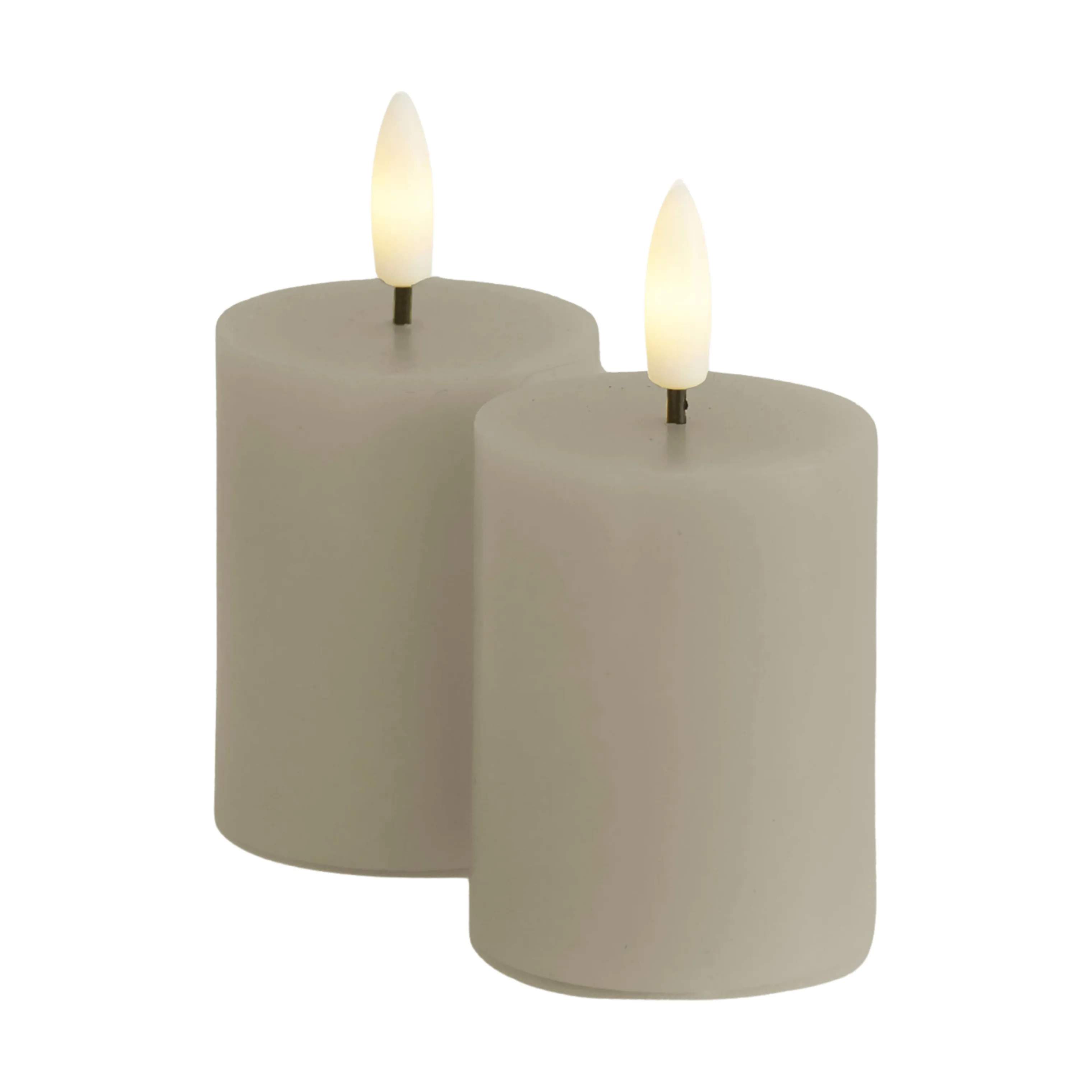 Sirius LED-lys Sille LED Mini bloklys - 2 stk. i Warm Grey, 1