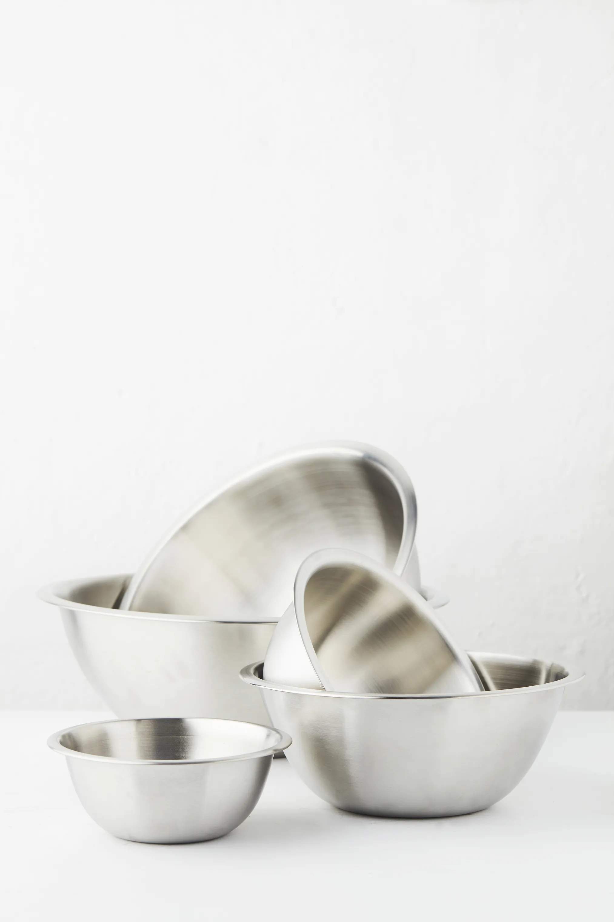 Point Virgule Røreskåle Blandeskål i Sølv, B24 x L24 cm, 2
