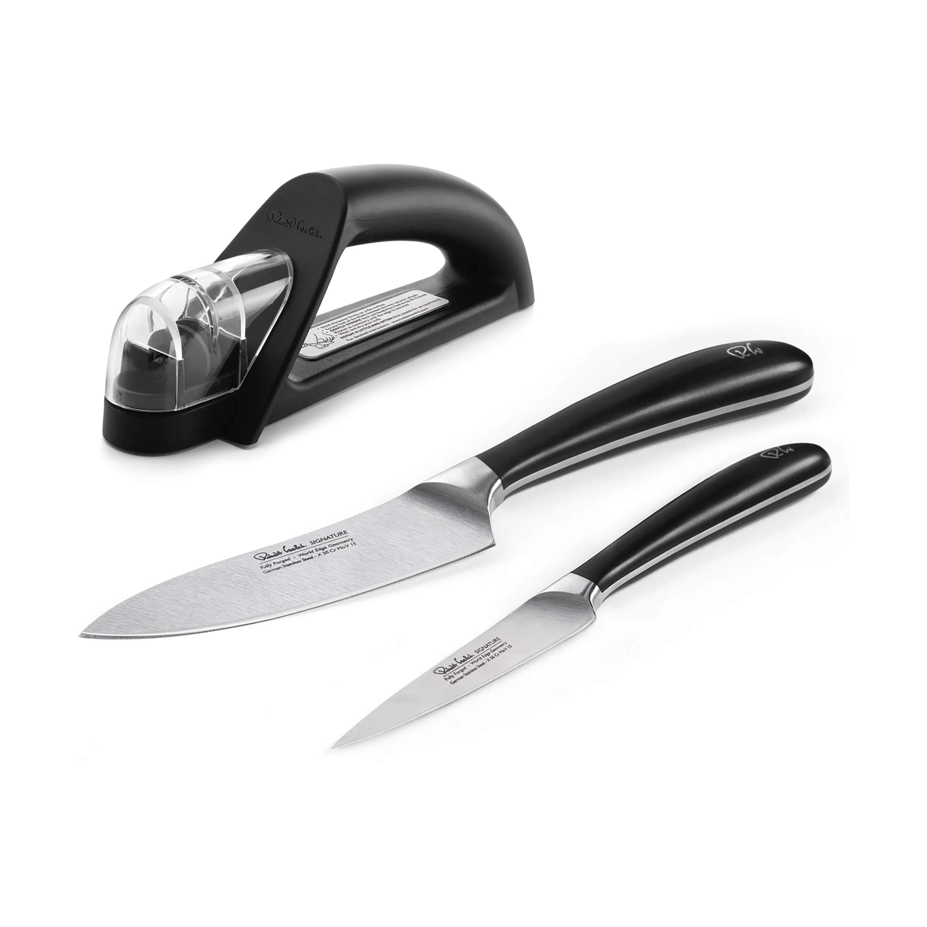 Robert Welch Knivsæt Signature Knivsæt - 3 dele i Sort/rustfrit stål, 1