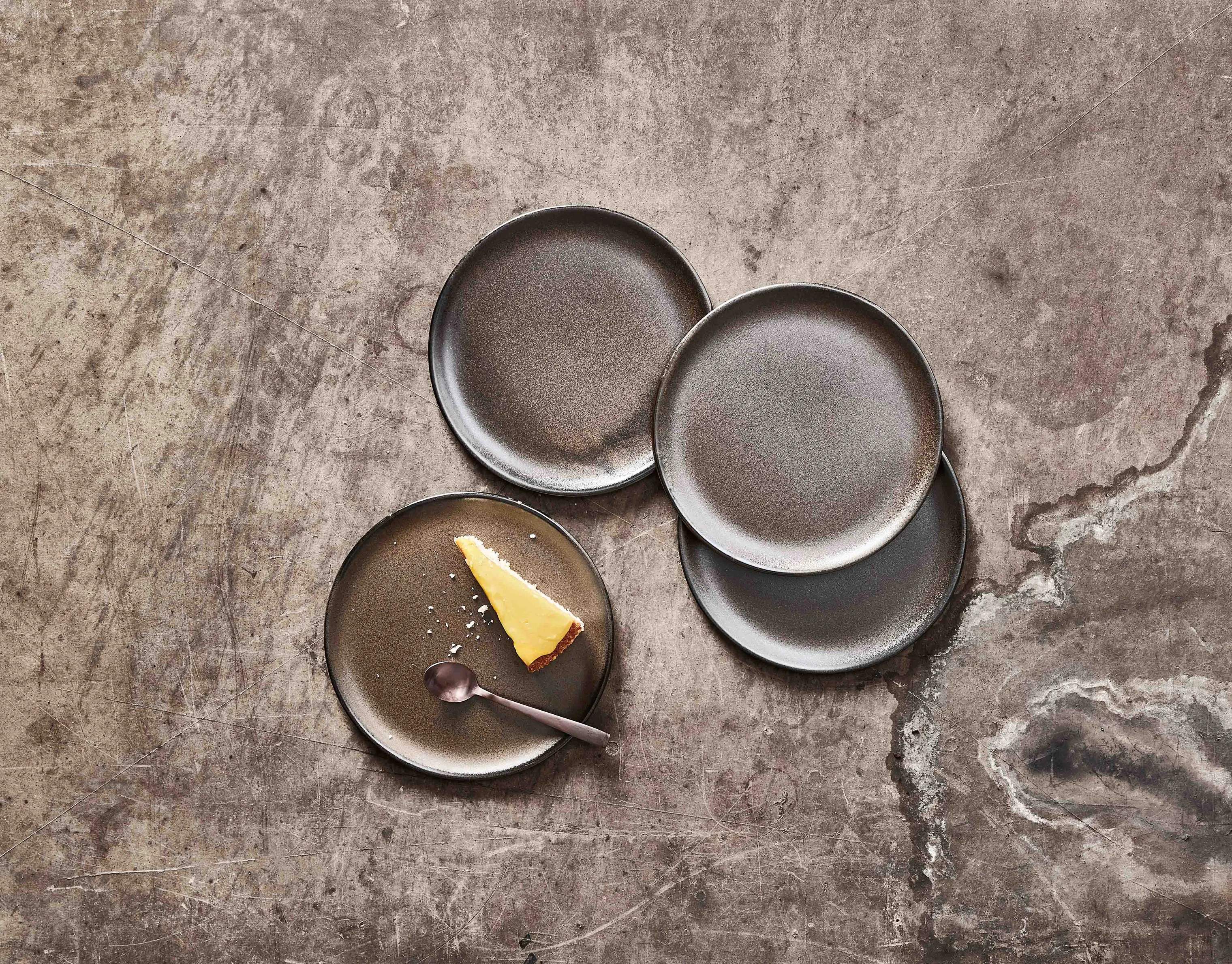 RAW by Aida Kagetallerkener Desserttallerken i Metallic Brown, 2