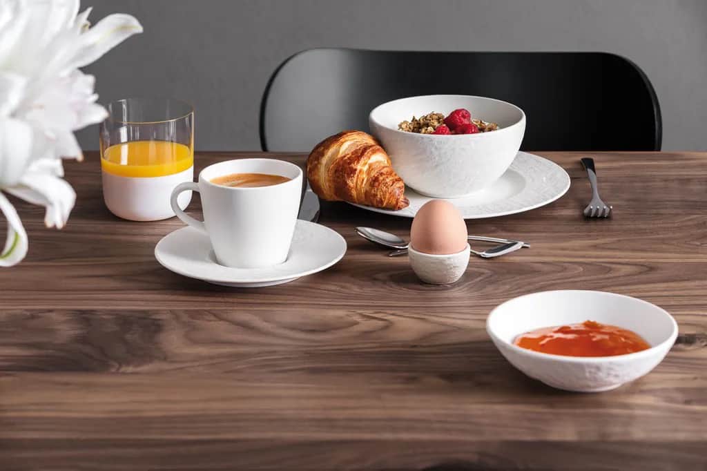 Villeroy & Boch Æggebægere Manufacture Rock blanc Æggebæger i Mat hvid, 2