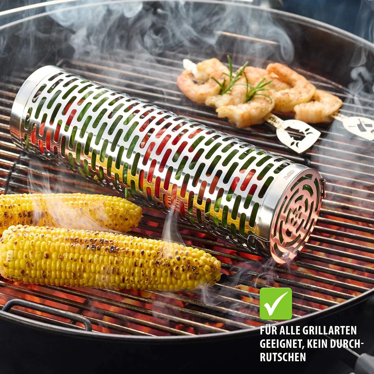 Gefu Øvrigt grilltilbehør BBQ Grill Kurv i Sølv, 2