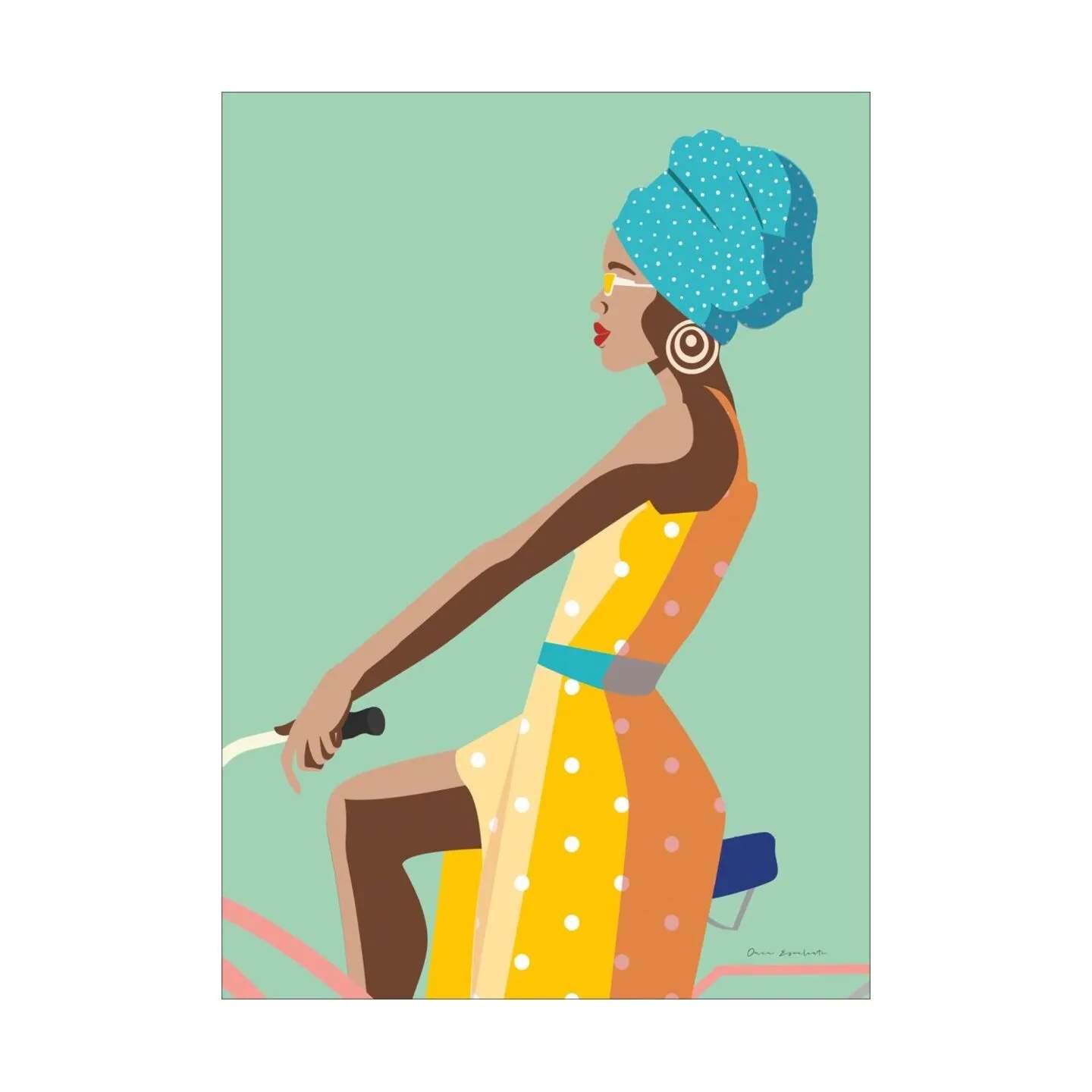 Poster&Frame Plakater Plakat - Summer girl i B30 x L40 cm, 1