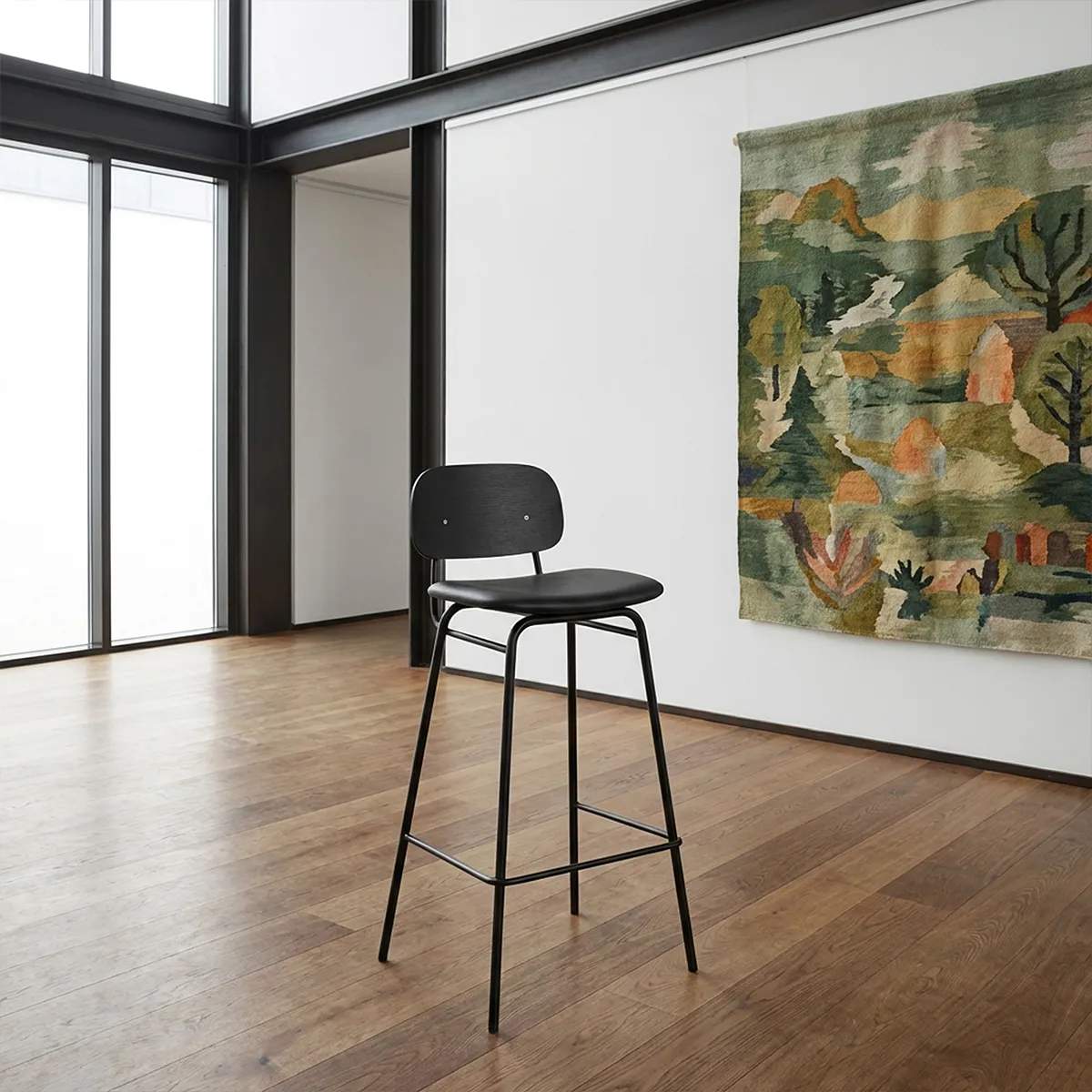 SACKit Barstole Frame Bar Stool Frame Barstol i Terra Black , 73 cm, 2