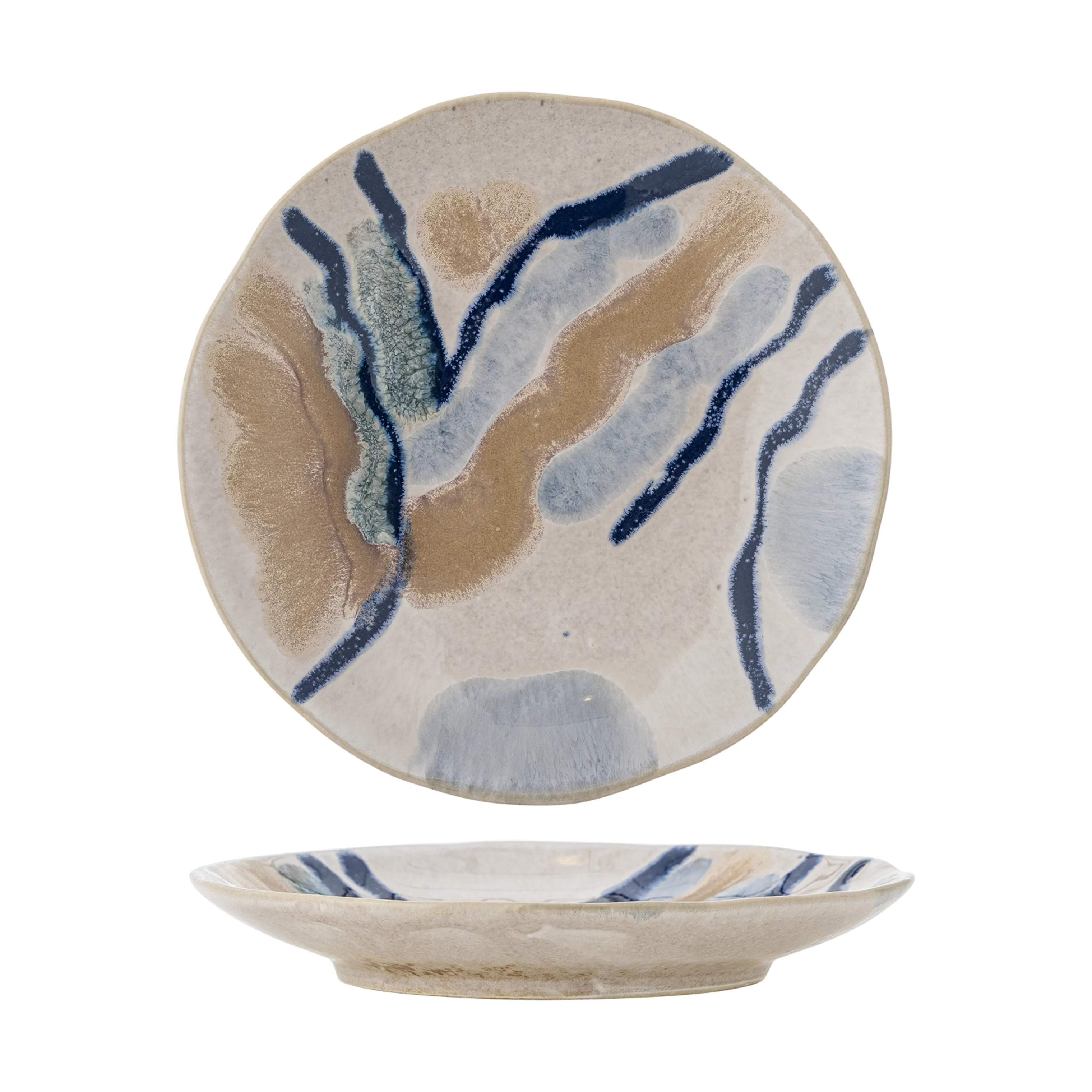 Bloomingville Kagetallerkener Imogen Tallerken i Multifarvet/blå, 1