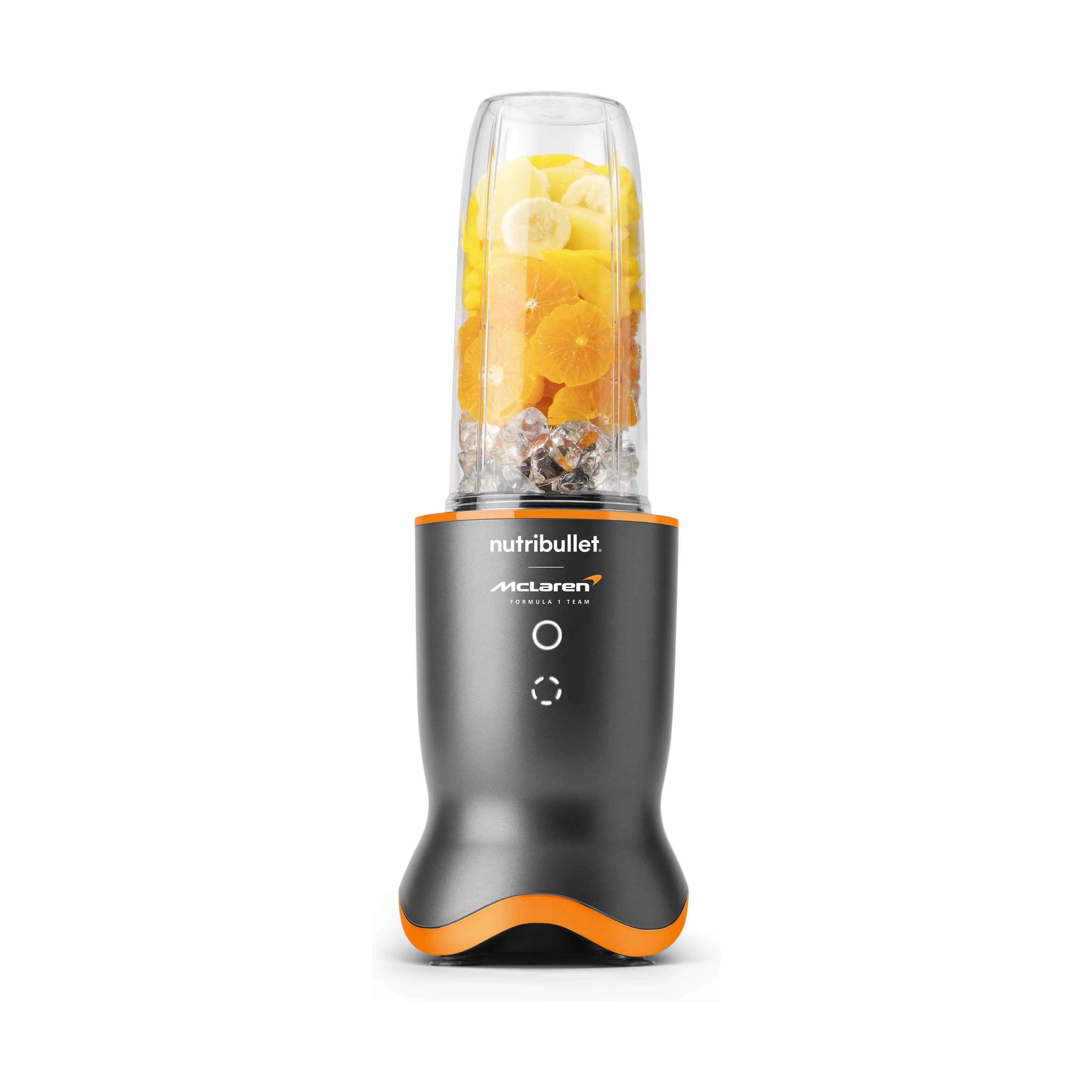 Smoothieblender, 1200 watt grå-orange, large