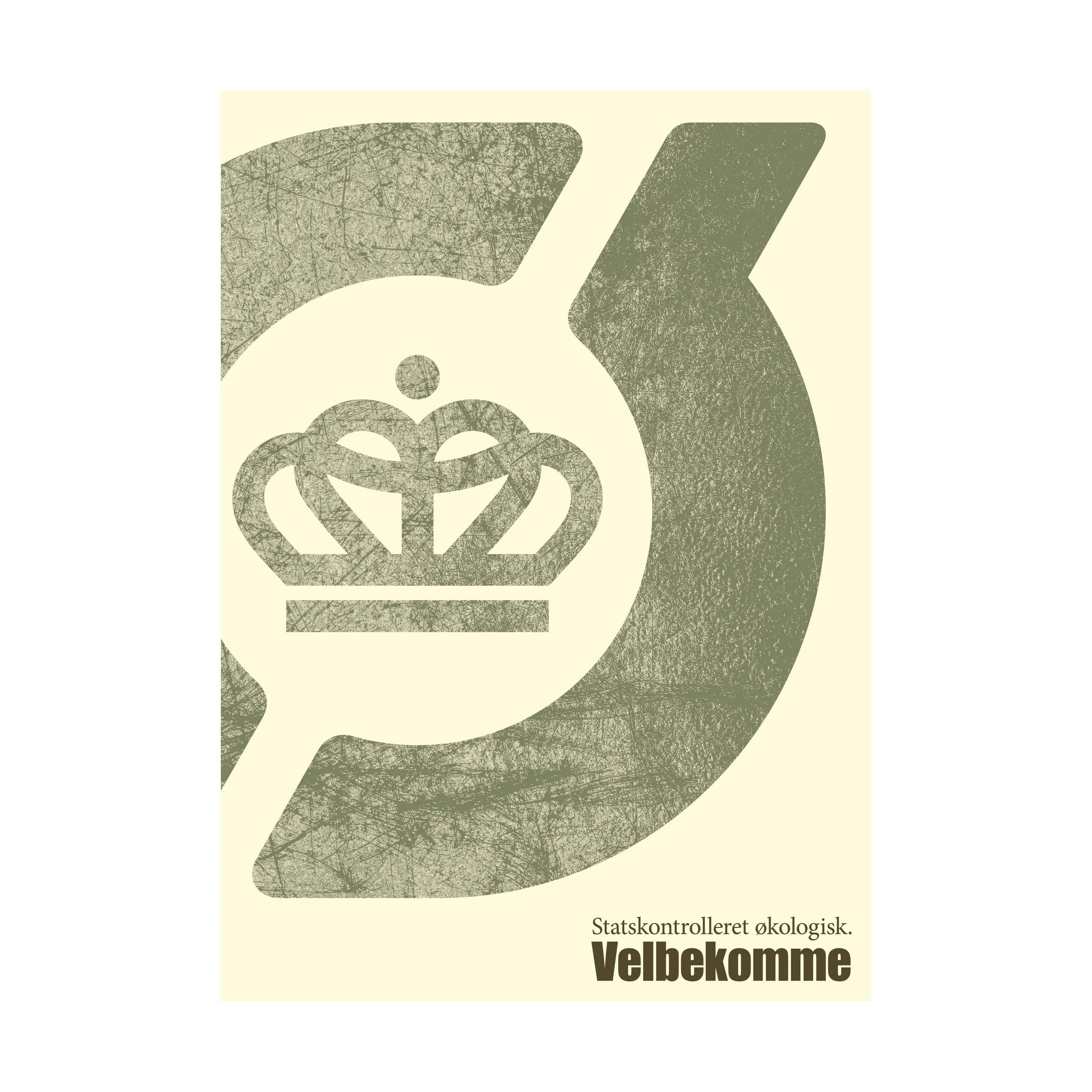 Poster&Frame Plakater Plakat Ø i Grøn, B30 x L42 cm, 1