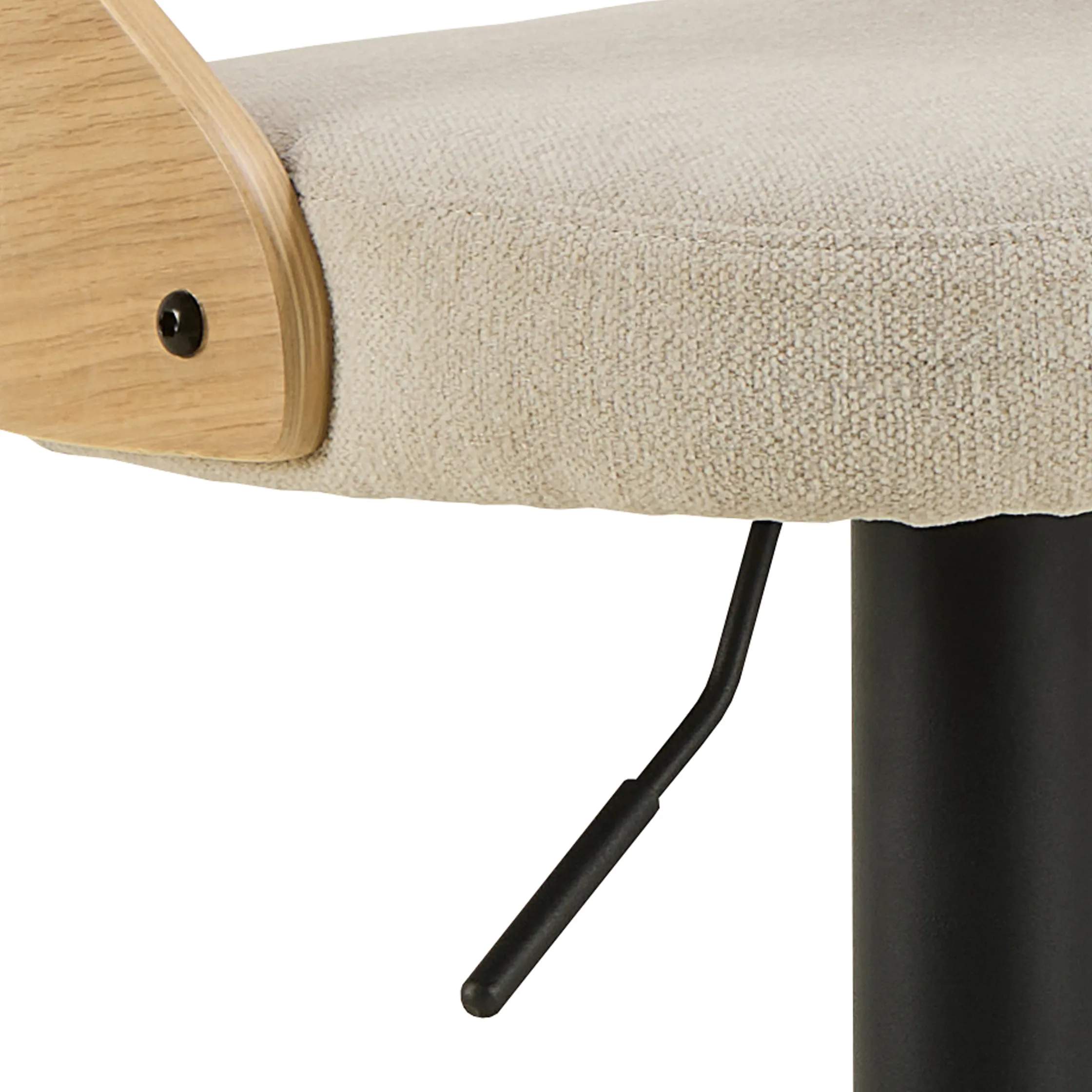 CASA Living Barstole Lucy Barstol - 2 stk i Beige/sort, 3