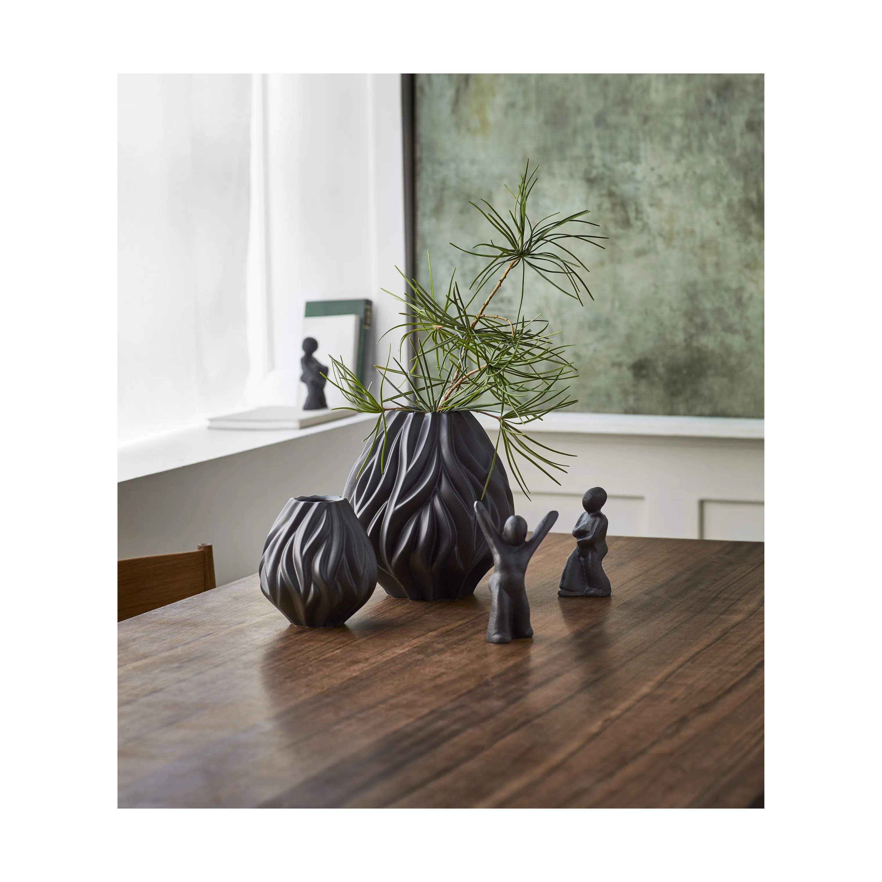 Morsø Vaser Flame Vase i Sort, 19 cm, 4
