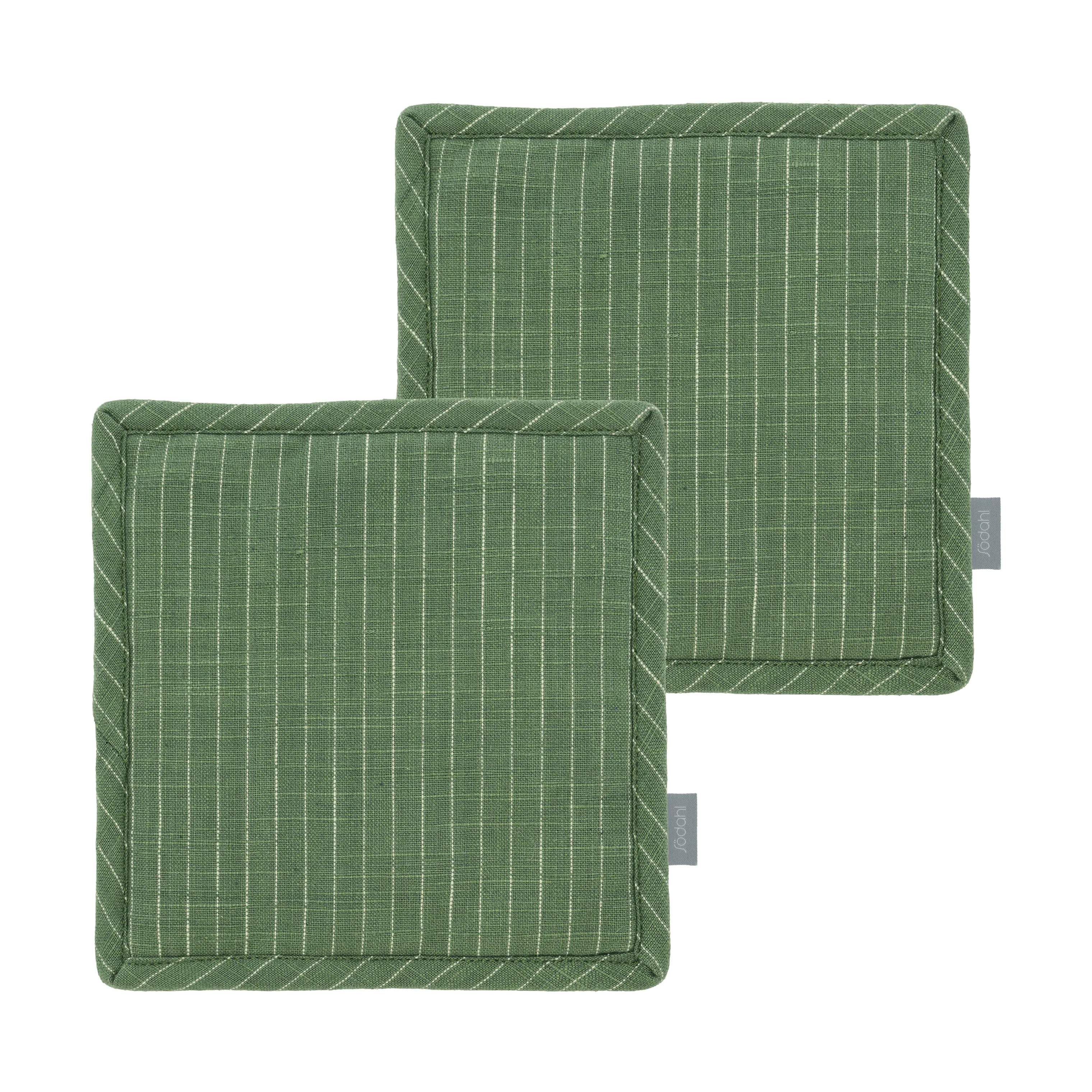 Line Grydelapper - 2 stk., green, large