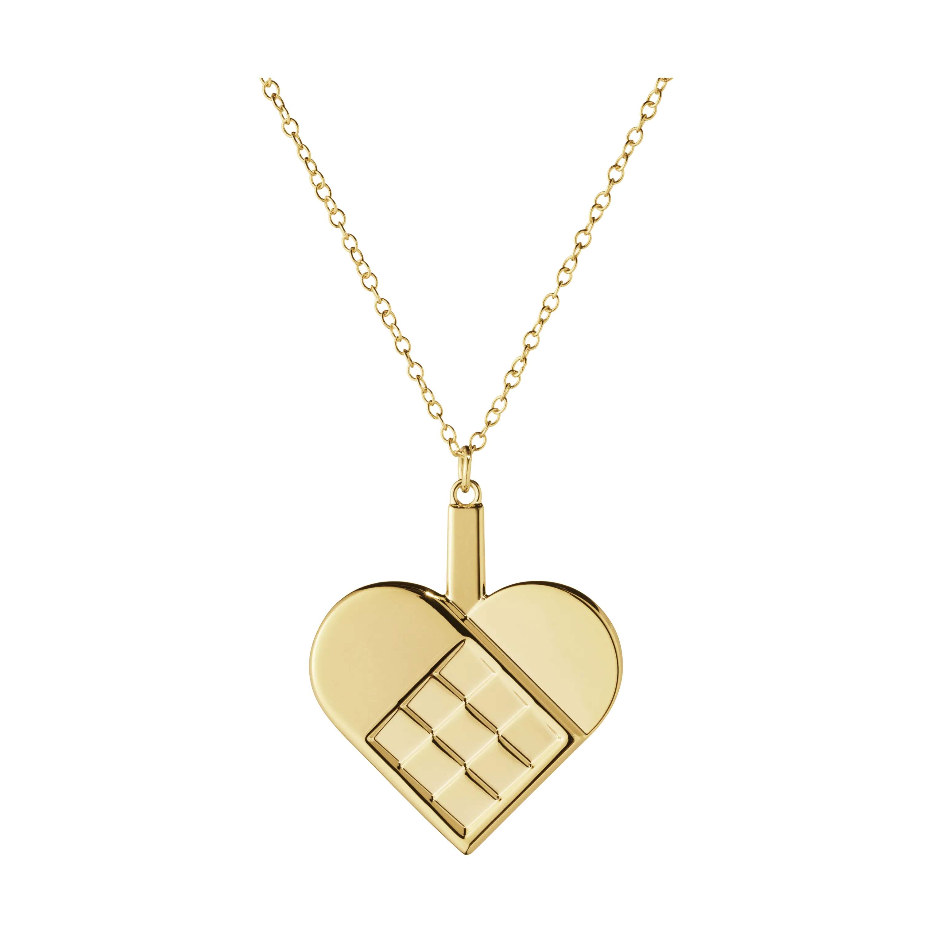 CC 2025 Juleornament - Hjerte, guld, large