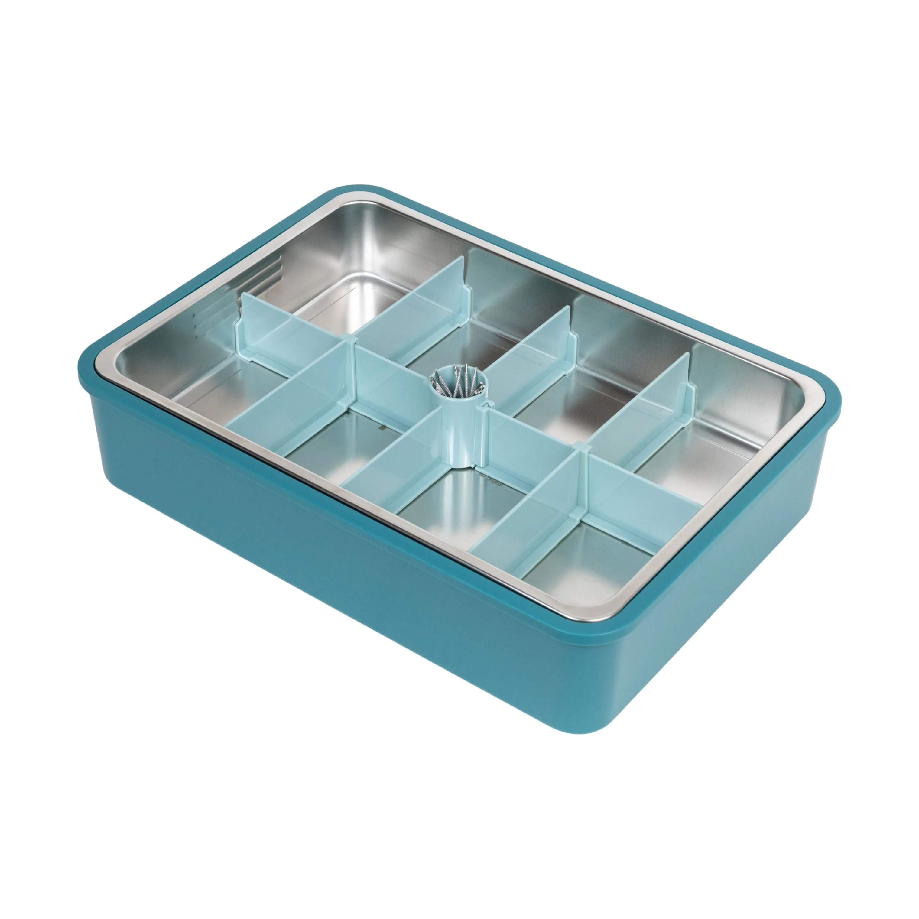 Platterbox Opbevaringsbokse Snack Box Tilbehørssæt - 21 dele i Valnød, 1