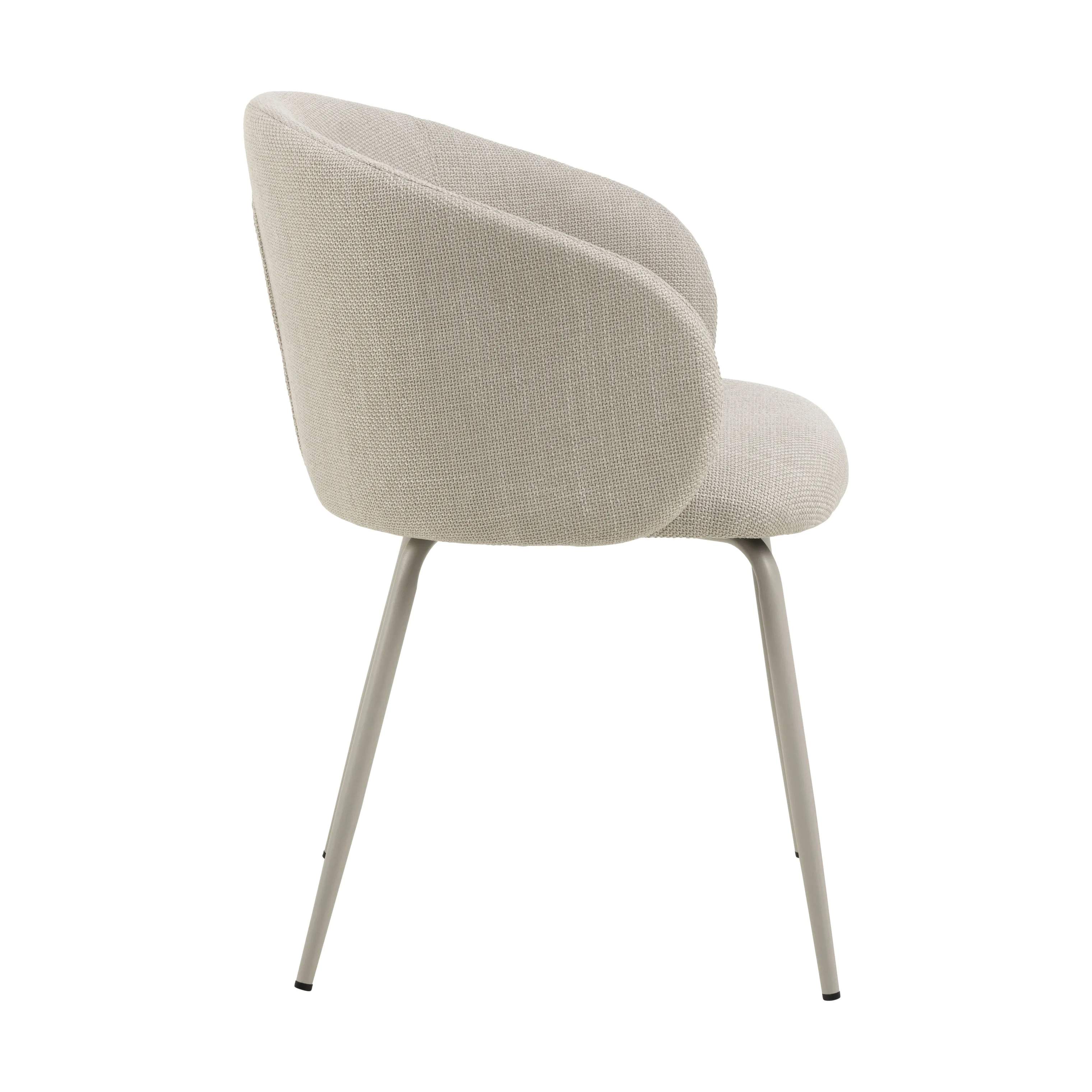 CASA Living Spisebordsstole Eleanor Spisebordsstol - 2 stk i Beige/grå, 5
