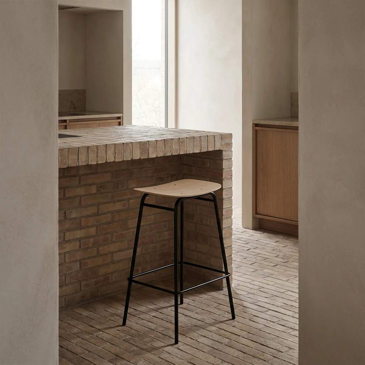 SACKit Barstole Frame Bar Stool Frame Barstol i Natur, 68 cm, 3