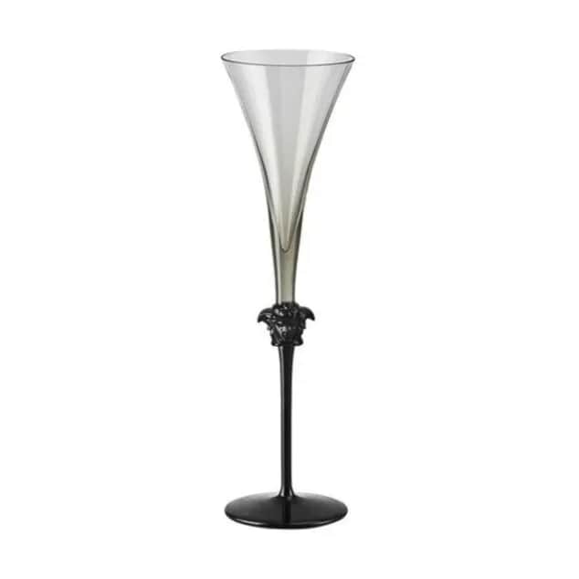 Medusa Champagneglas, sort, large