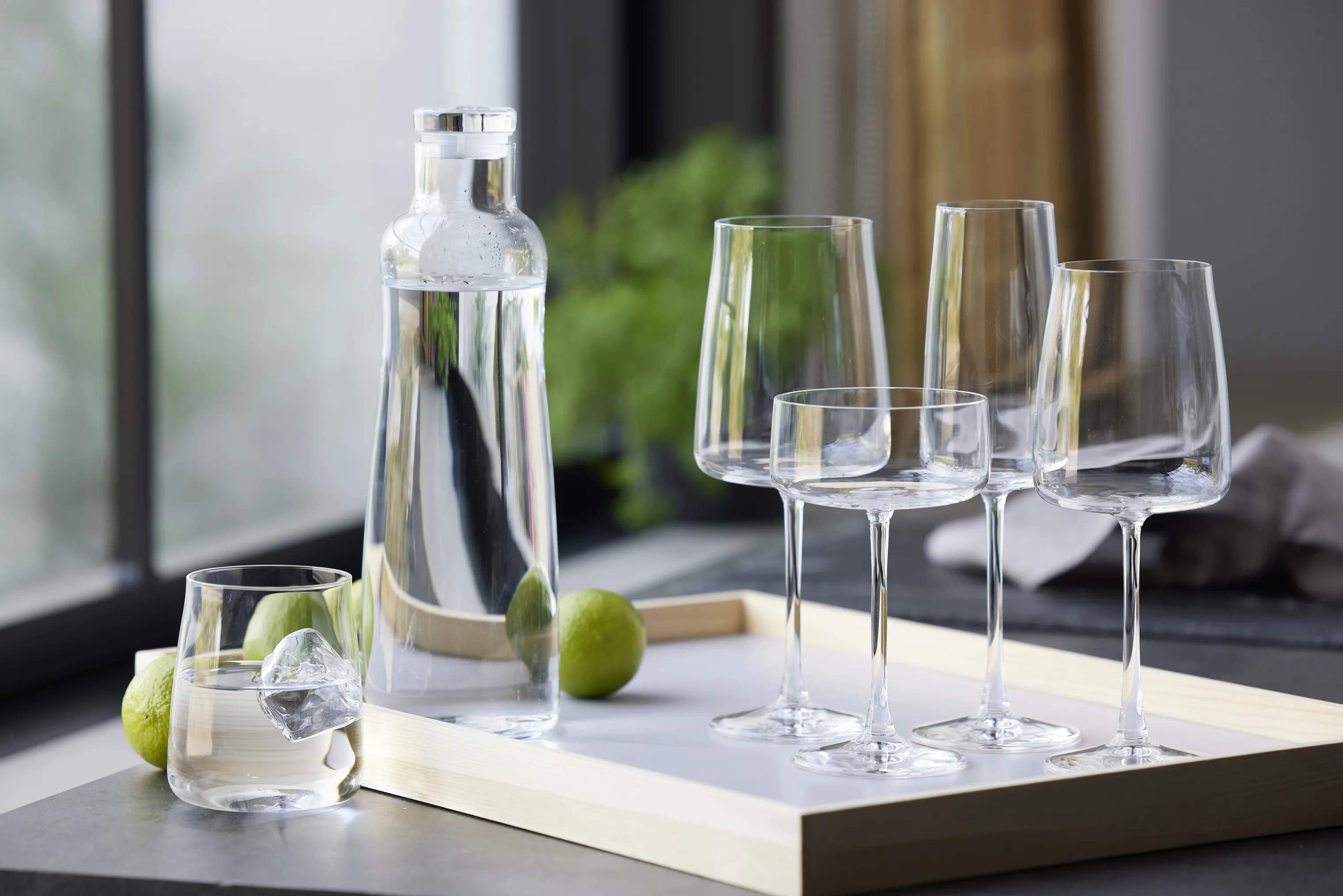 Lyngby Glas Serveringskander Zero Kandesæt - 5 dele i Klar, 2