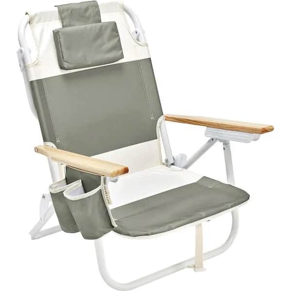 Sunnylife Liggestole Seagrass Strandstol i Seagrass Sage, 1