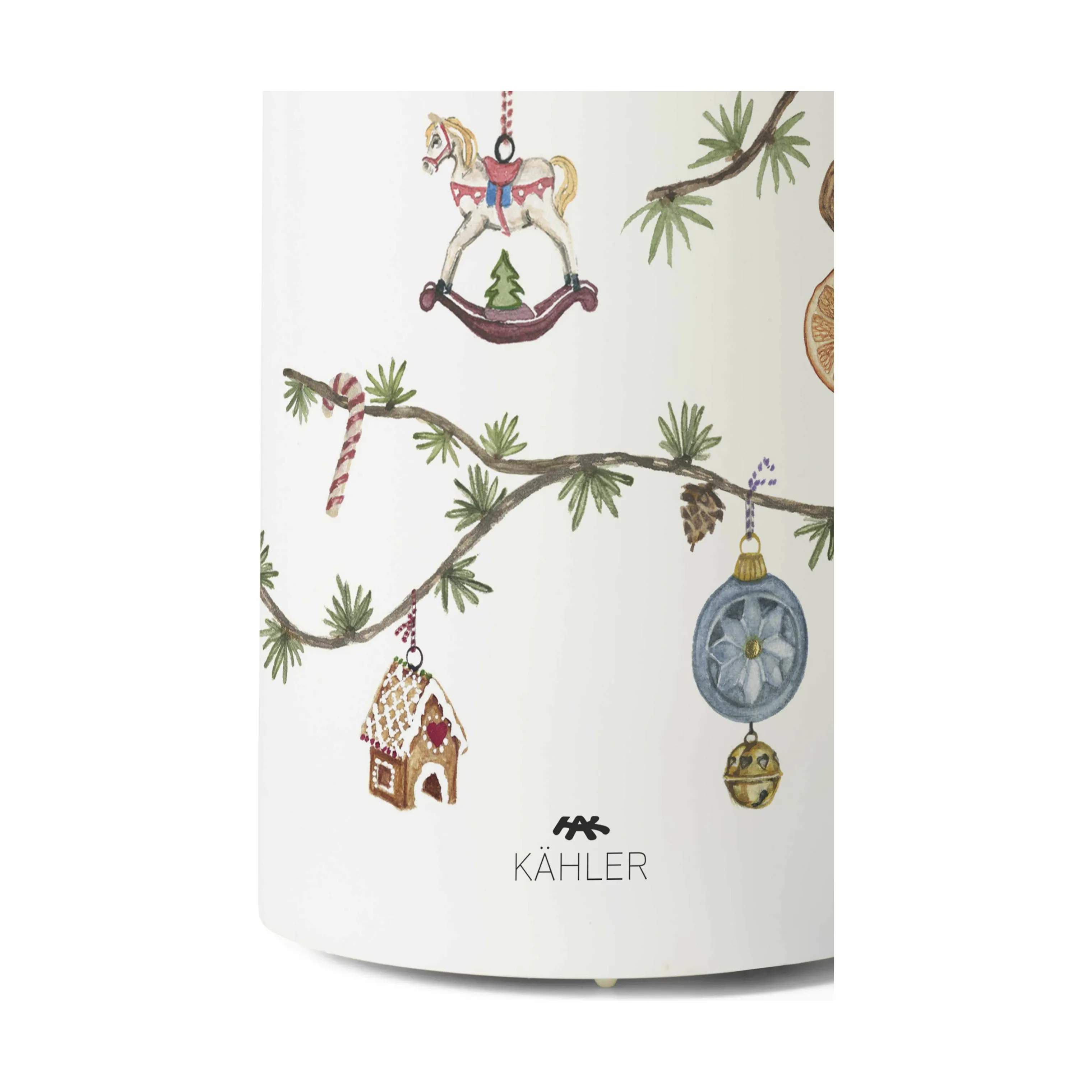 Kähler LED-lys Hammershøi Jul LED Bloklys - 3 stk. i Hvid, 4