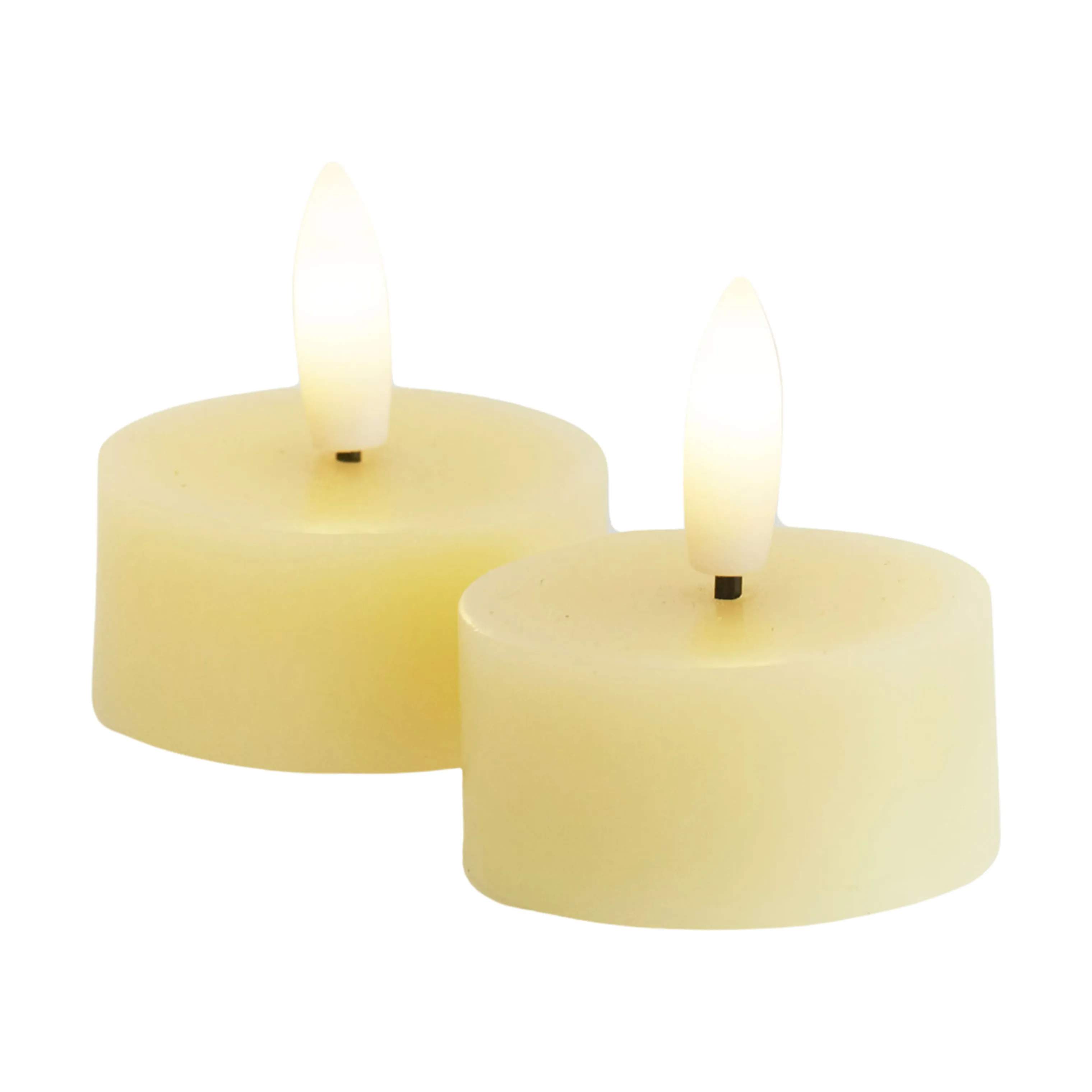 Sirius LED-lys Sille LED Fyrfadslys - 2 stk. i Pale Yellow, 2,2 cm, 1
