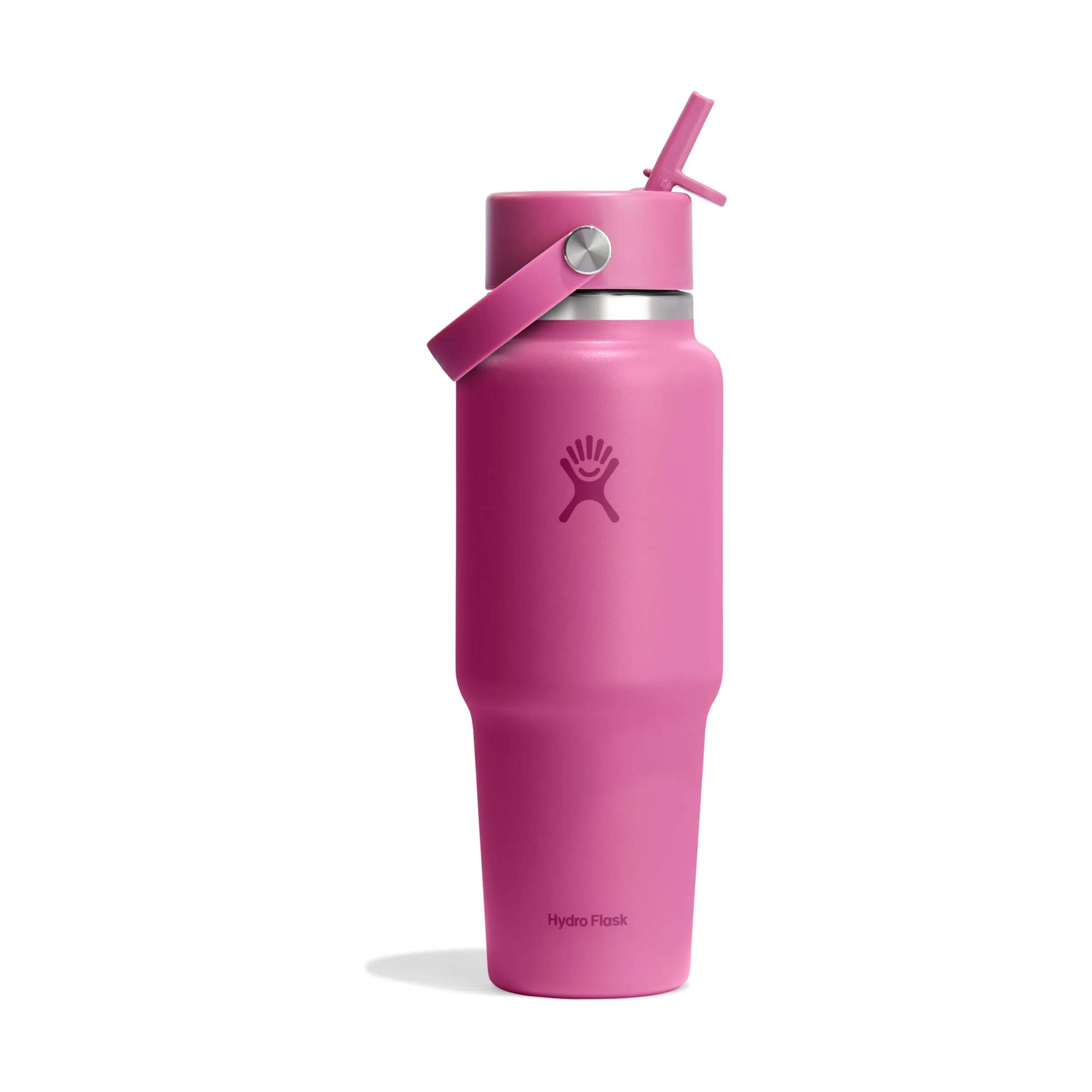 Hydro Flask Termoflasker Wide Flex Straw Termodrikkedunk i Mørk lyserød / Stål, 3