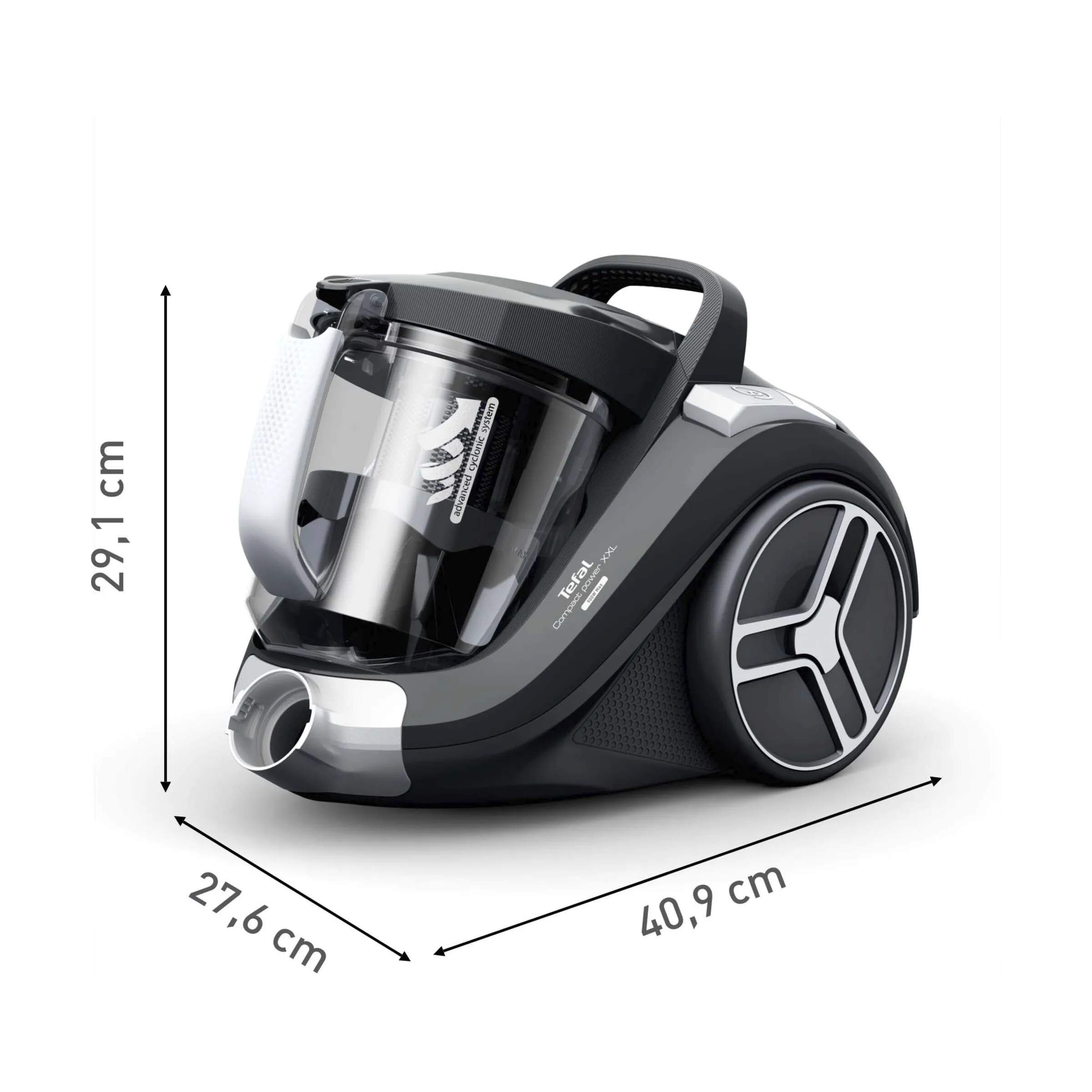 Tefal Støvsugere Compact Power XXL Cyclonic Støvsuger i Sort/sølv, 7